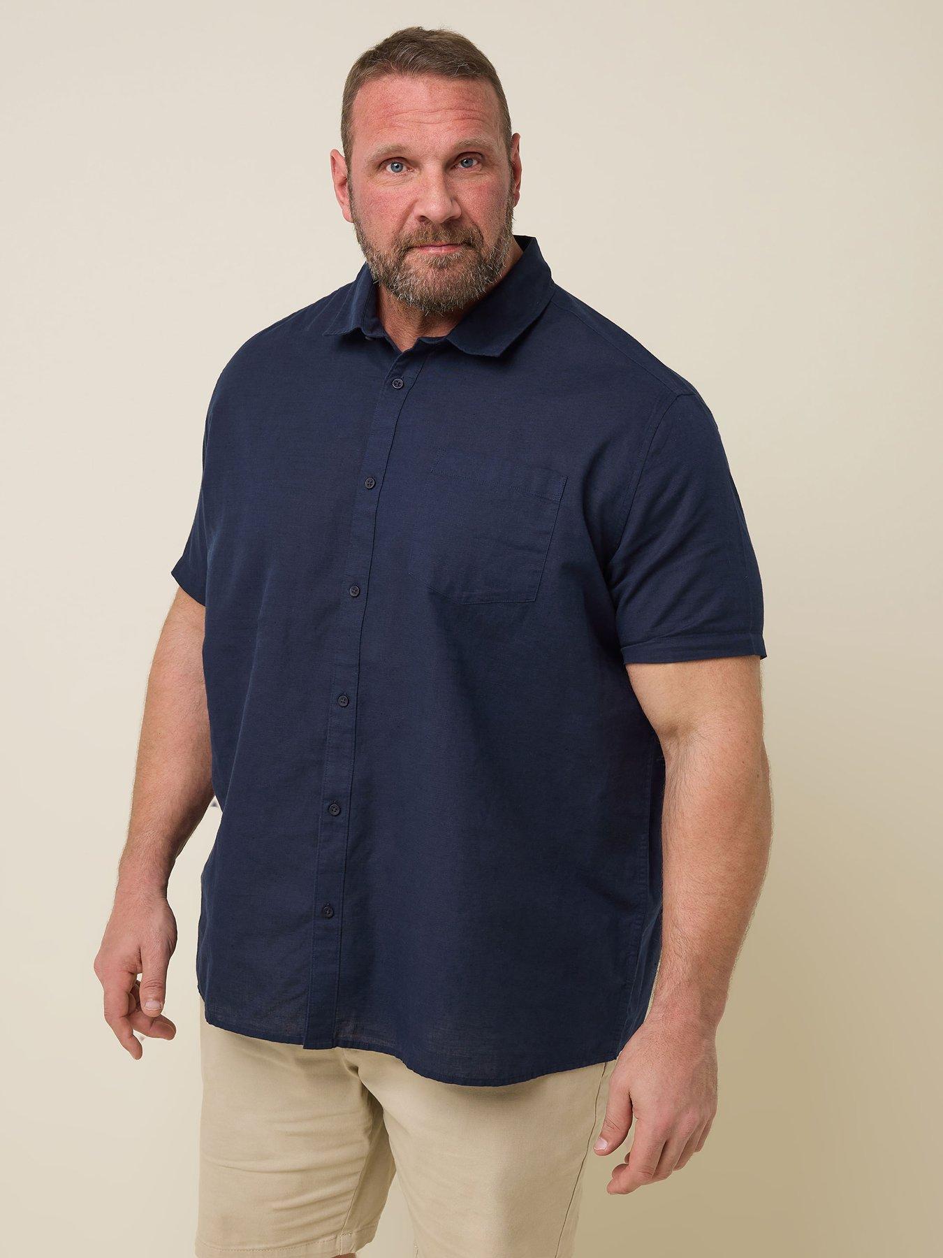 undefined Badrhino Short Sleeve Linen Shirt