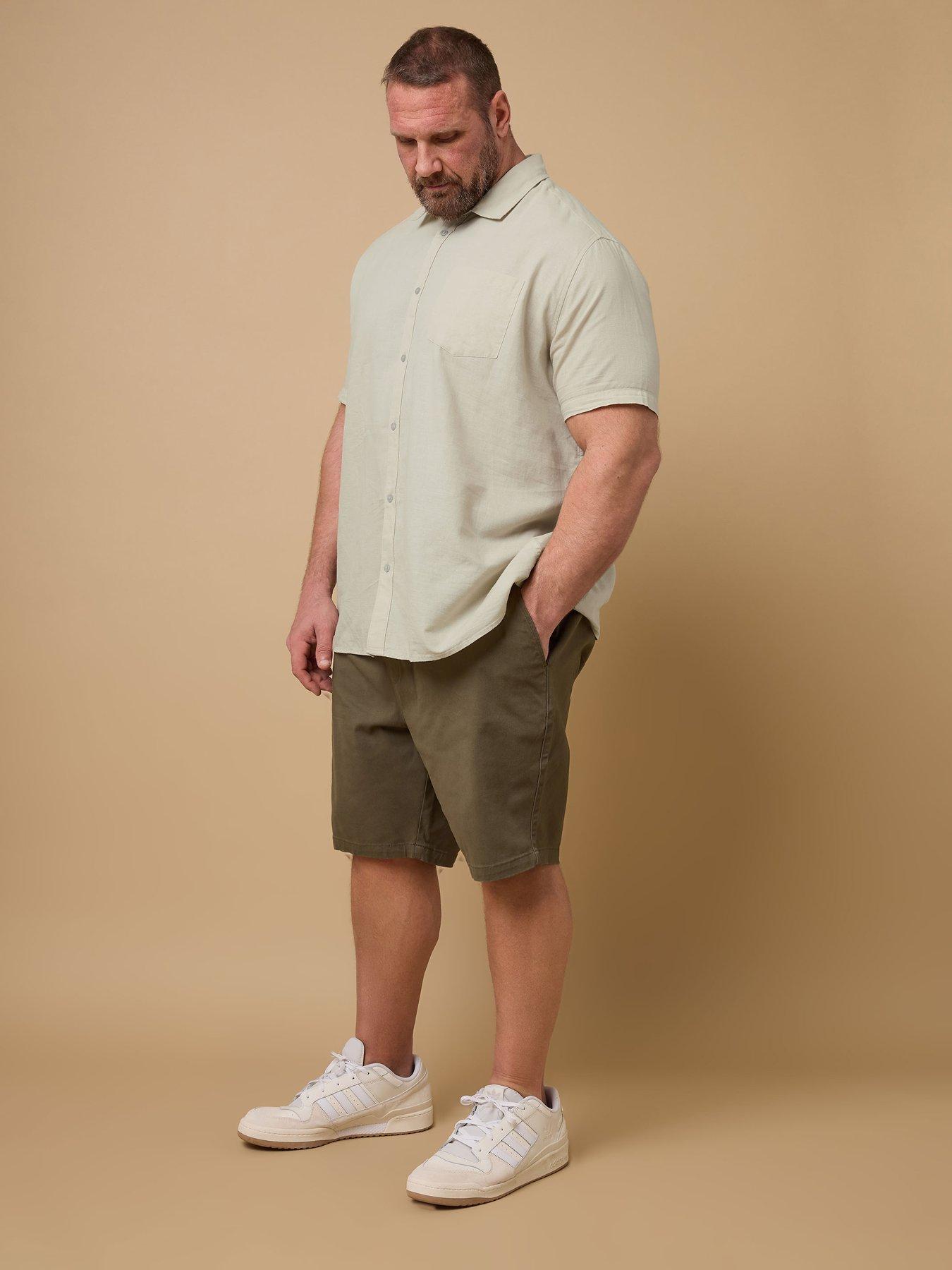 Image 3 of 4 of BadRhino Short Sleeve Linen Shirt - Natural