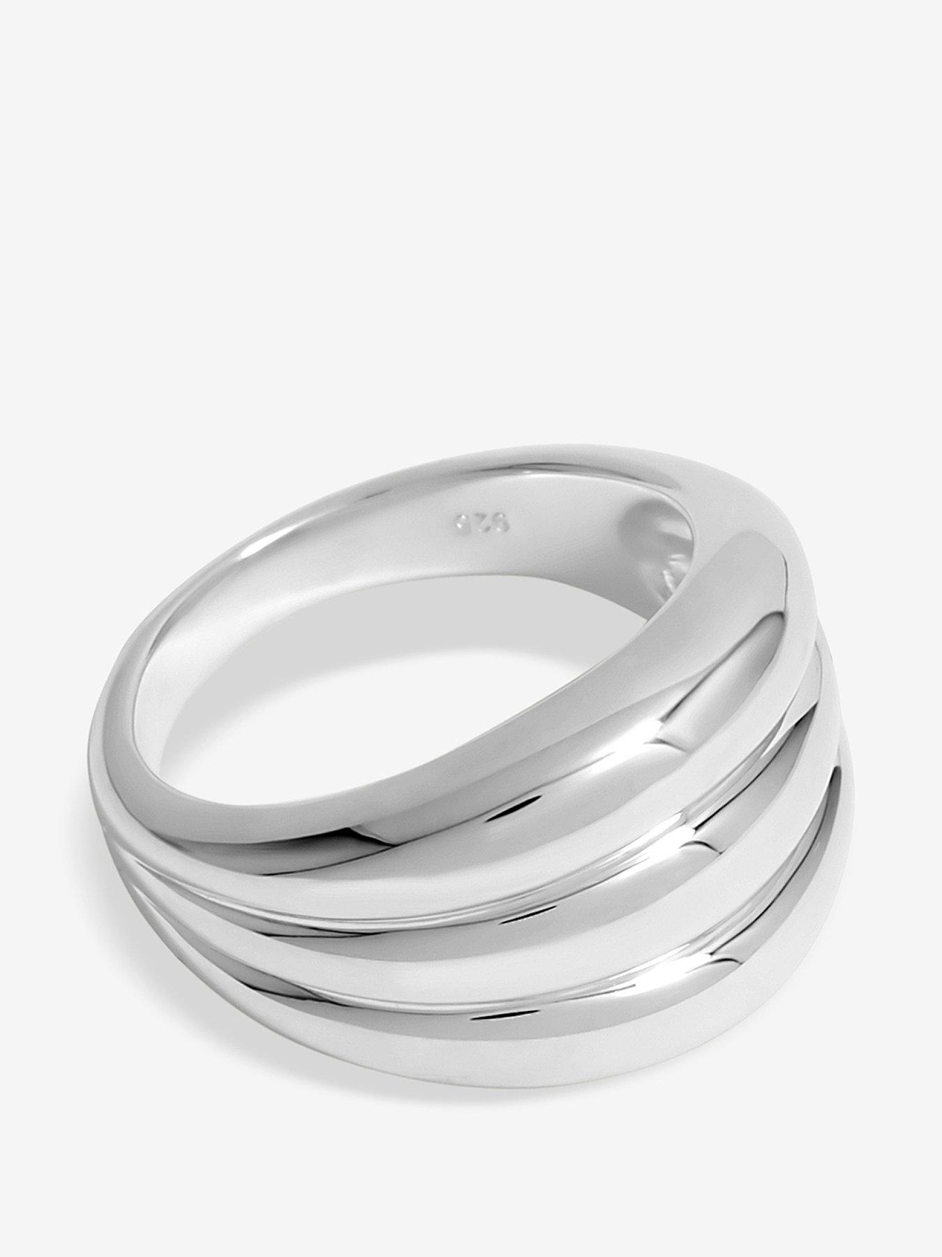 Simply Silver Sterling Silver 925 Chunky Polished Ring
