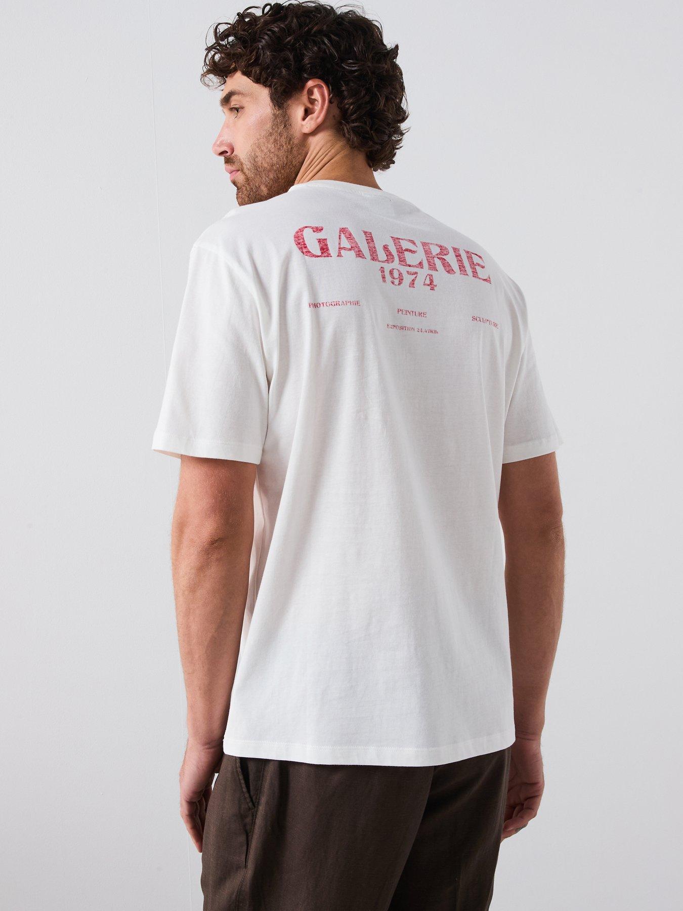 undefined Expo Smart Back Print Short Sleeve T-Shirt - White