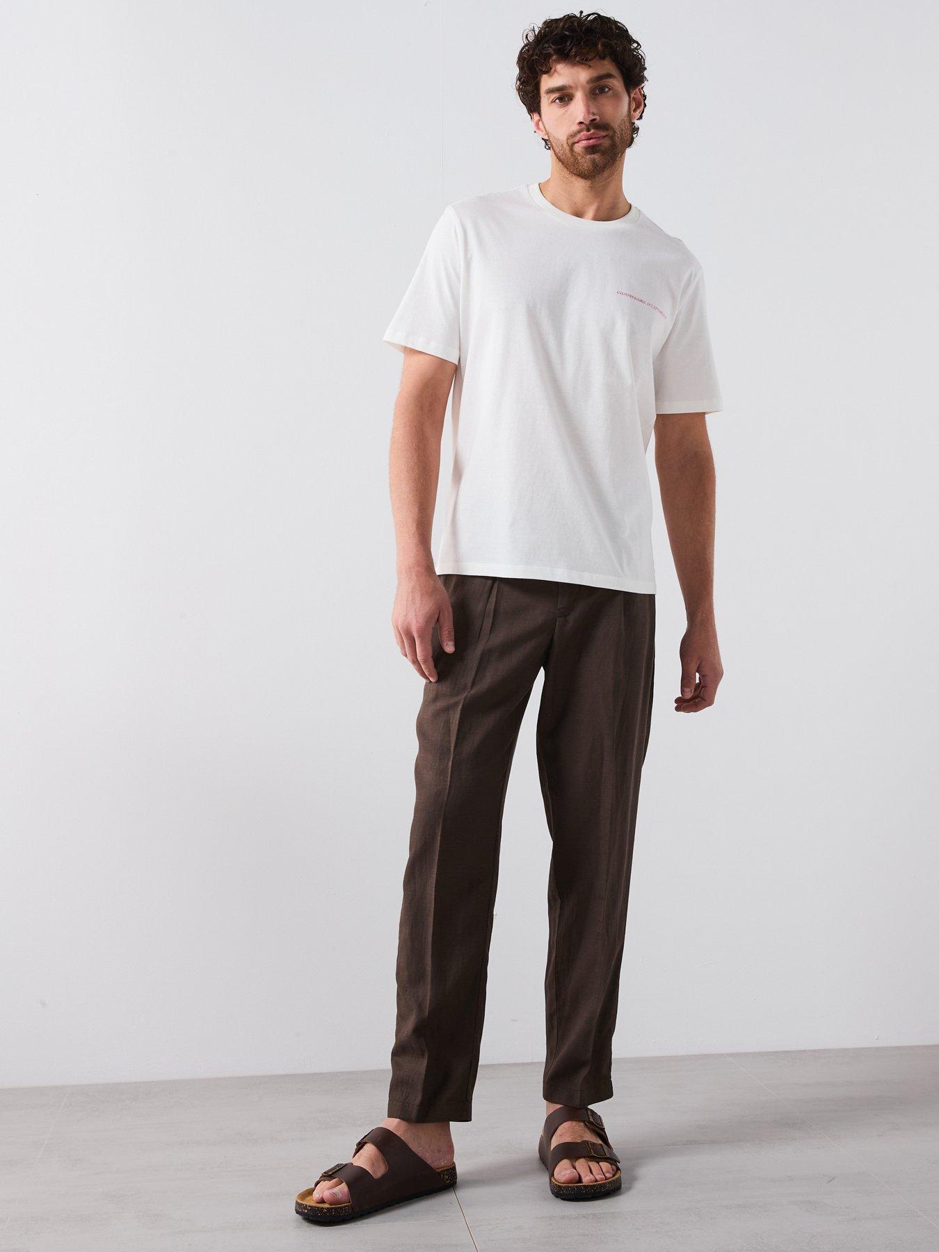 Image 3 of 6 of Mango Expo Smart Back Print Short Sleeve T-Shirt - White