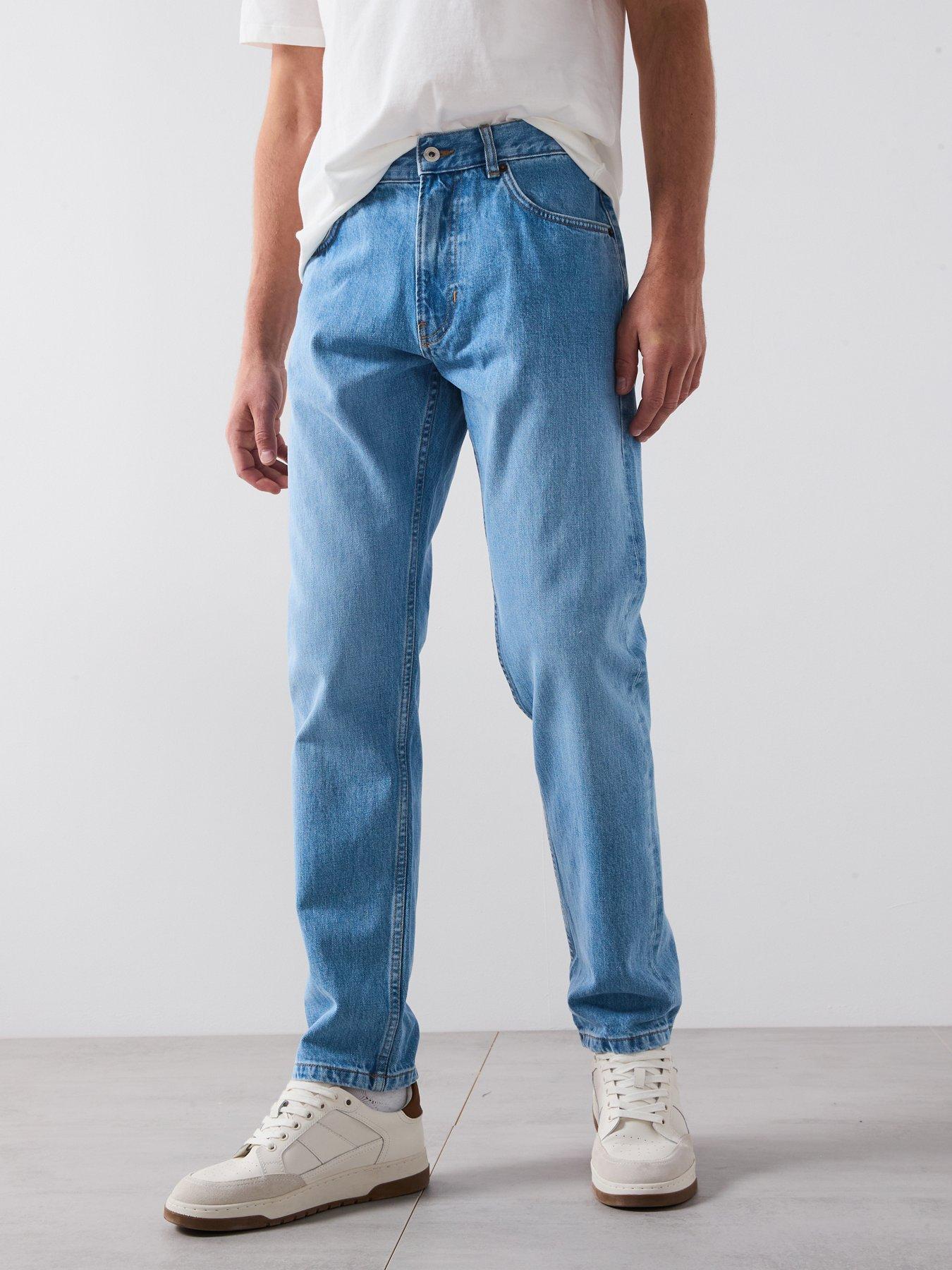 undefined Pola Tapered Fit Mid Wash Jeans