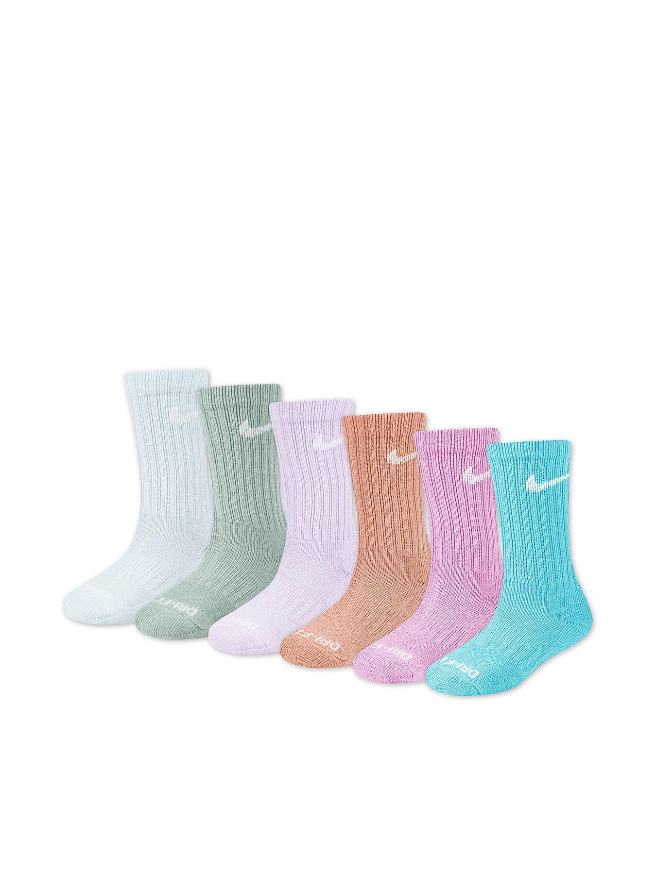 undefined Kids Boys Performance Basic Crew Socks 6 Pack - Multi