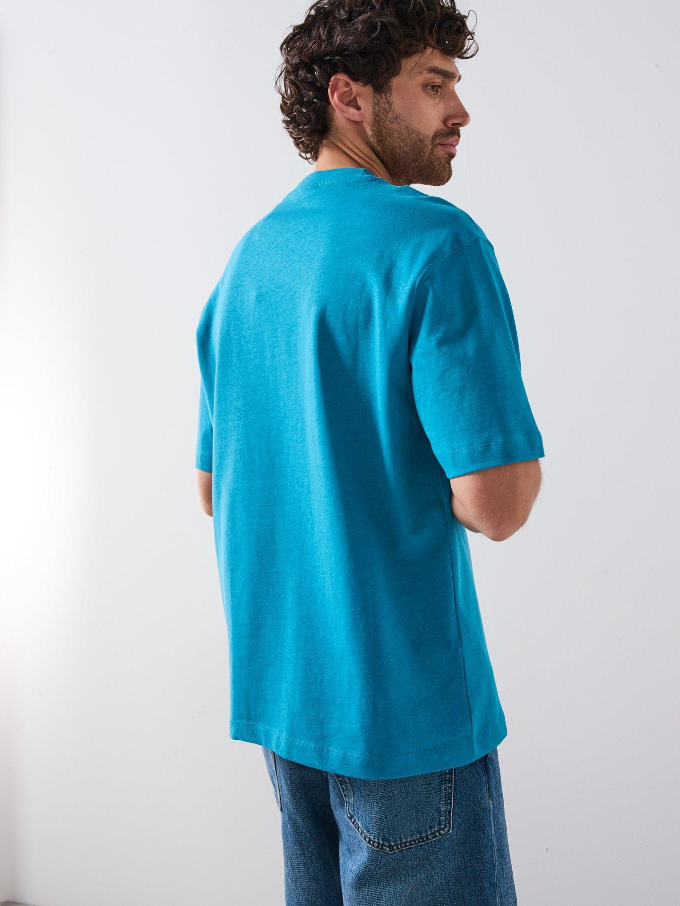 Image 2 of 5 of Mango Anouk Short Sleeve Heavy Weight T-Shirt - Aqua