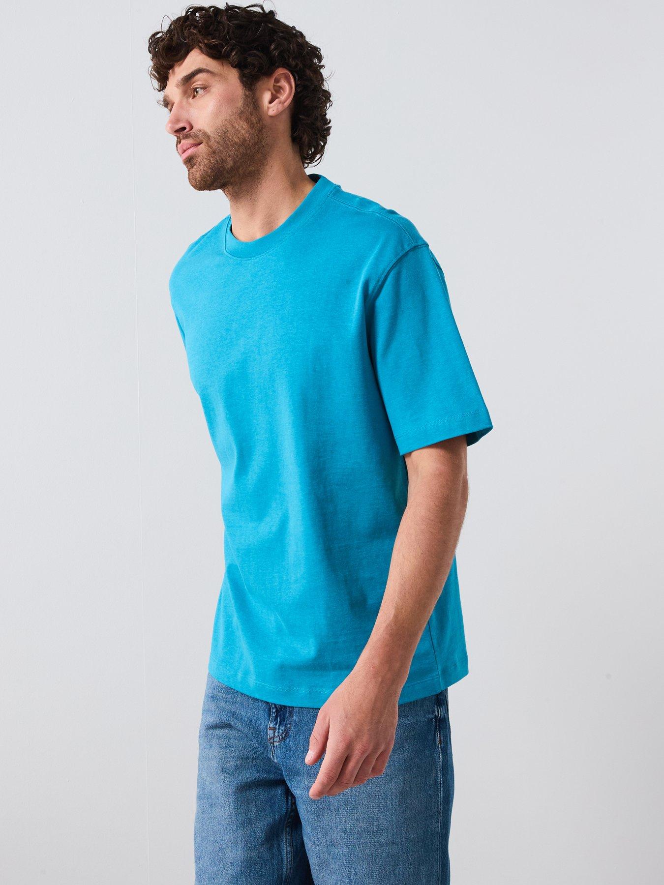 Image 5 of 5 of Mango Anouk Short Sleeve Heavy Weight T-Shirt - Aqua