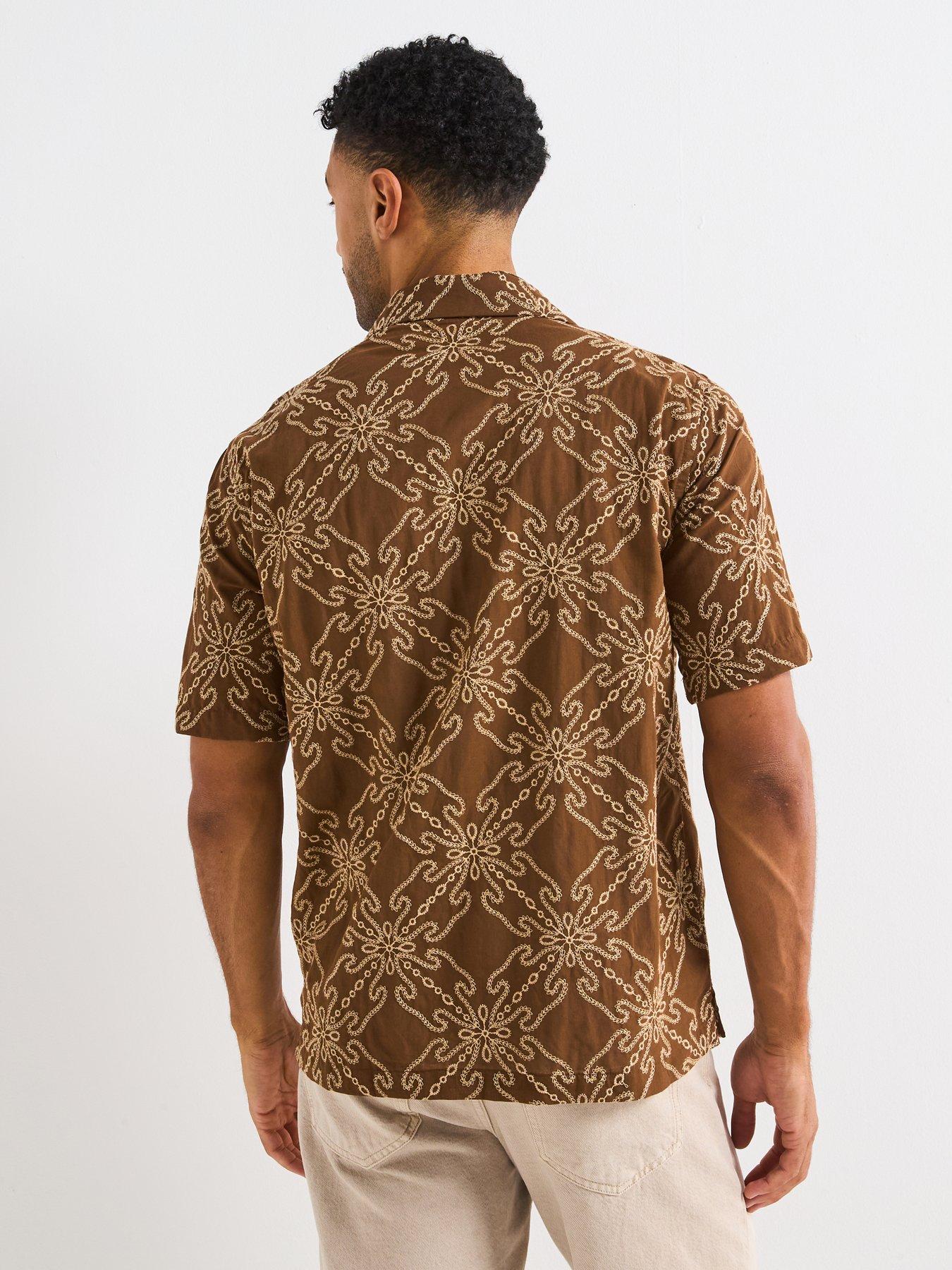 Image 2 of 4 of Mango Saona Smart Casual Printed Short Sleeve Shirt
