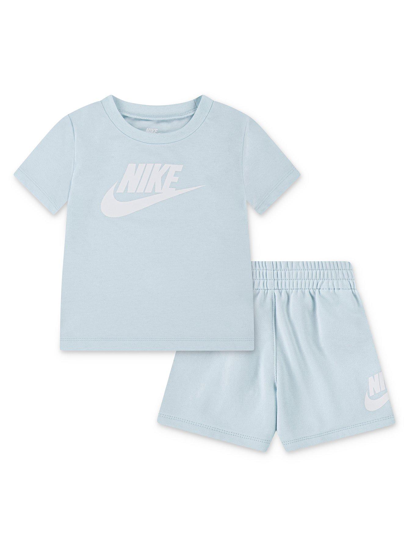 undefined Kids Infant Club Shorts And T-Shirt Set - Light Blue