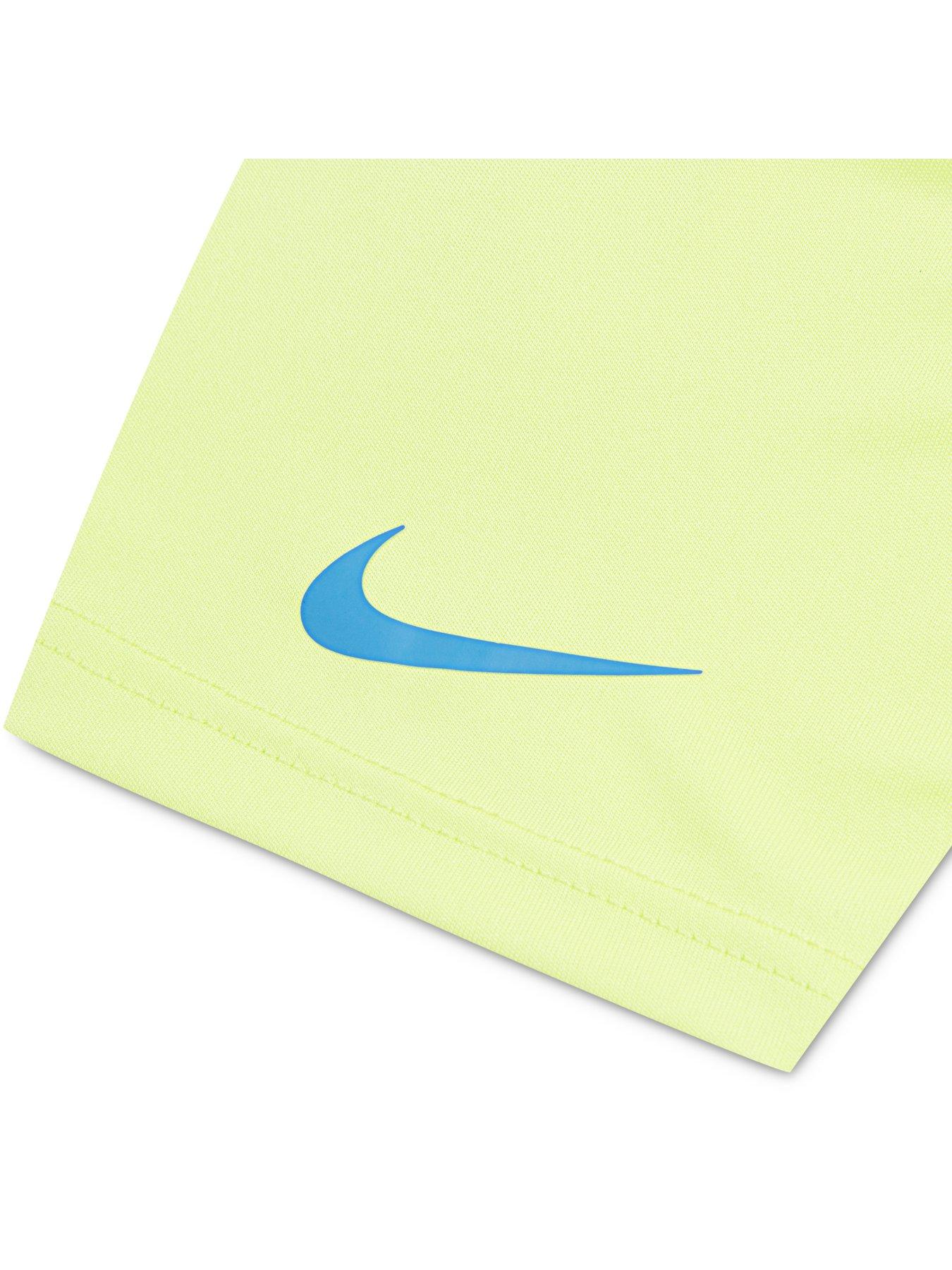 Image 4 of 5 of Nike Kids Boys Swoosh T-Shirt And Shorts Set - Yellow