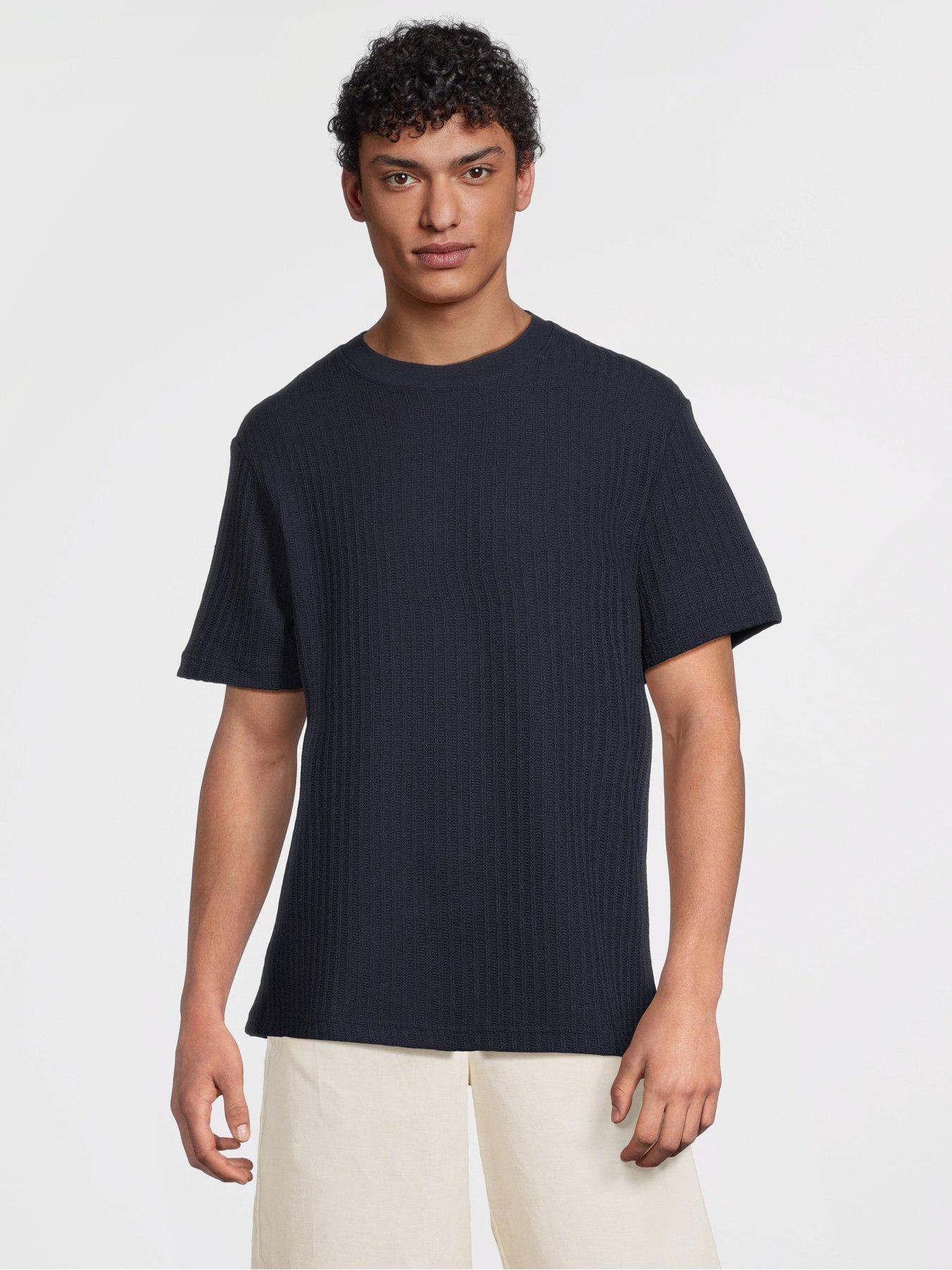 undefined Mango Open Smart Casual Short Sleeve Knitted T-shirt