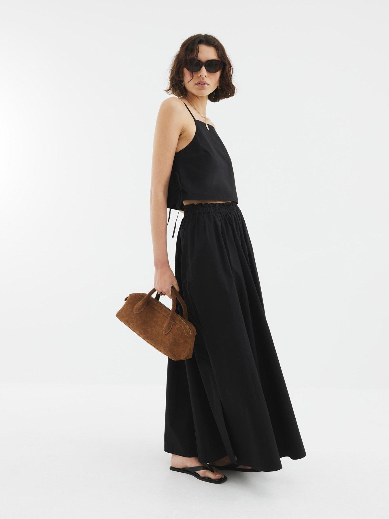 undefined Poplin Cami - Black