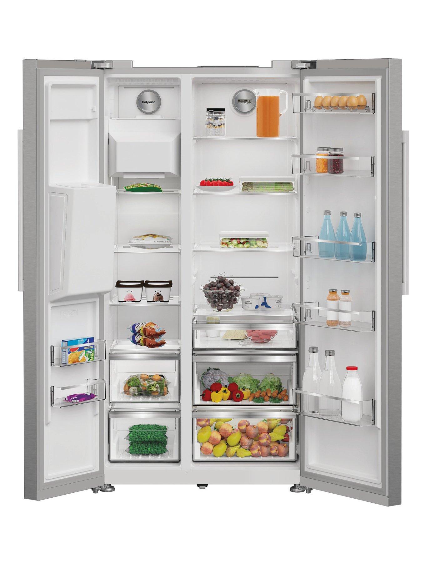 Image 2 of 7 of Hotpoint HPG26573WXP4UK - Dual No Frost Side-by-side Fridge Freezer - Silver