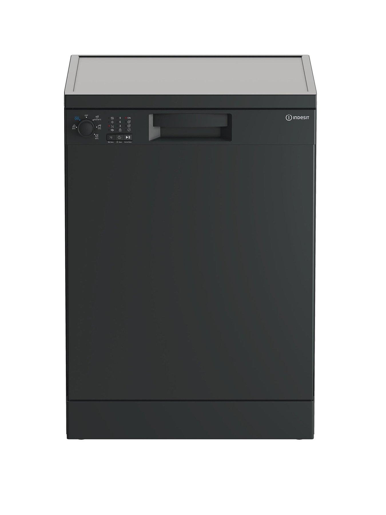 Image 1 of 6 of Indesit IN2FE13DT9AUK 60cm Wide&nbsp;Freestanding 13-Setting&nbsp;Dishwasher - Dark Silver