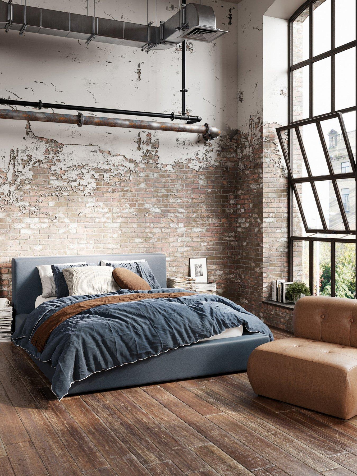 LPD Home Soho Ink Blue Bed