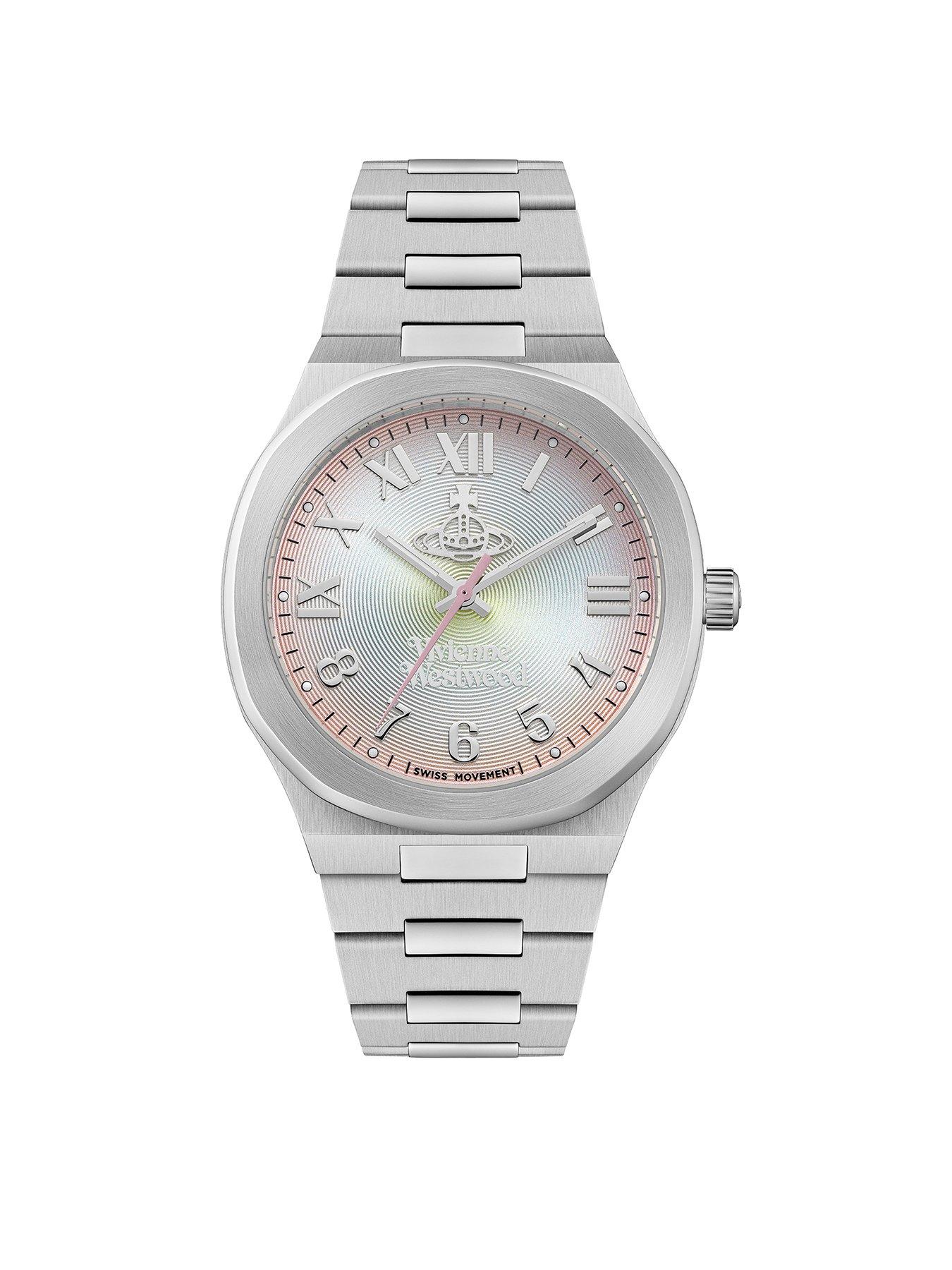 Image 1 of 6 of Vivienne Westwood Merton Quartz Watch&nbsp;with Multi Coloured Dial and Stainless Steel Bracelet