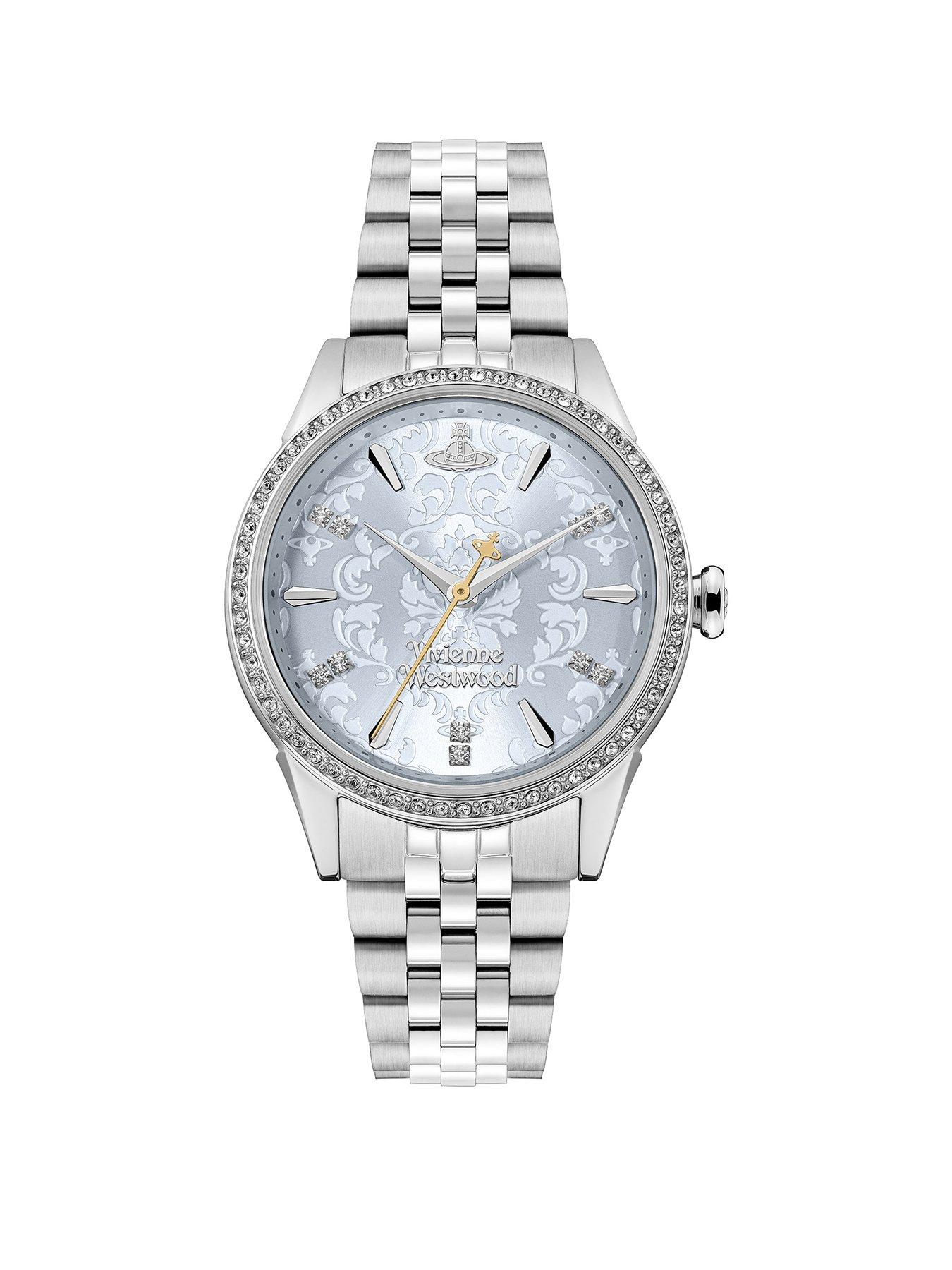undefined Little Wallace Ladies Quartz Watch Pale Blue Dial Stainless Steel Case and Bracelet