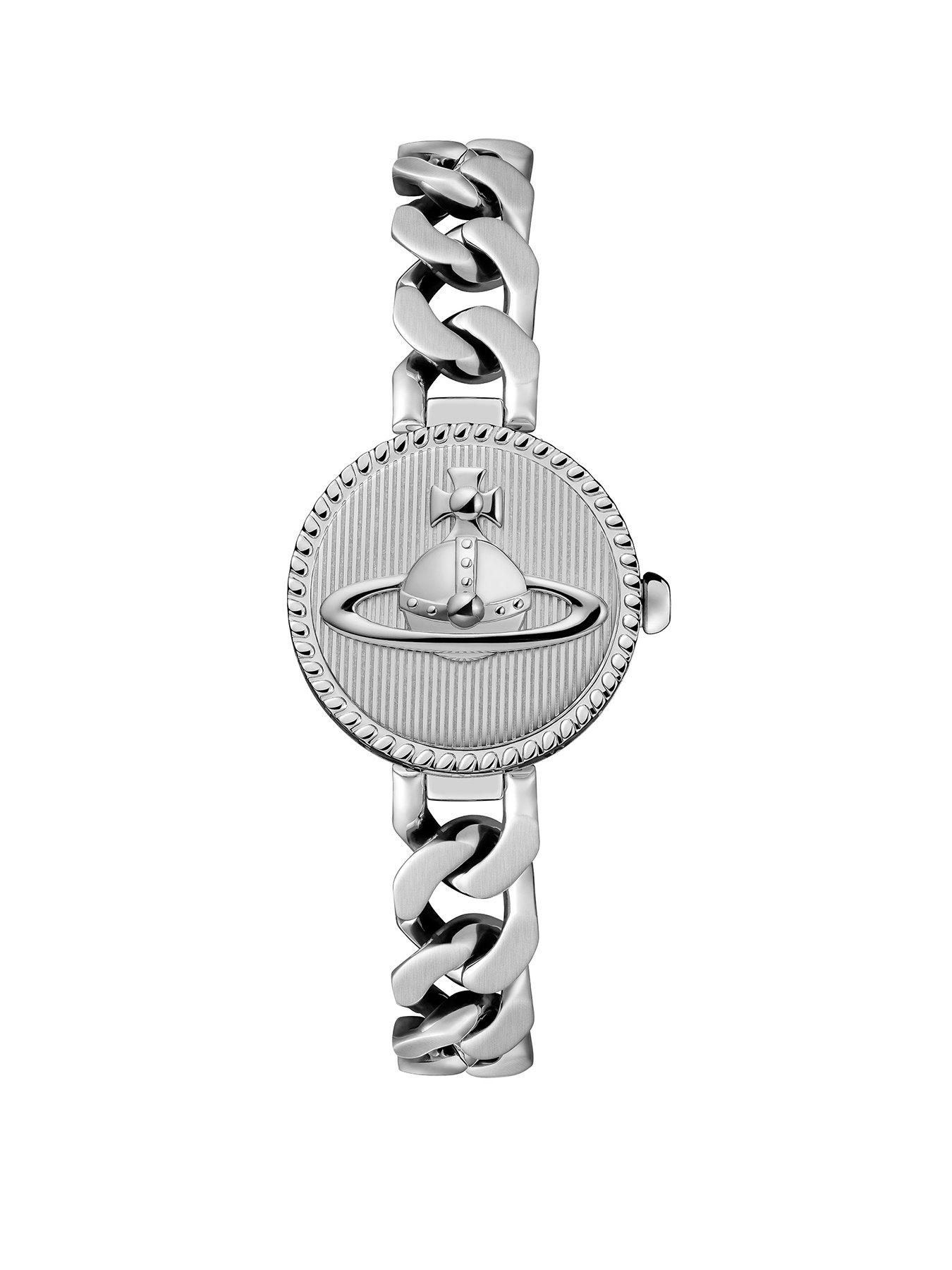 Vivienne Westwood Orb Button Ladies Quartz Watch Silver Dial
