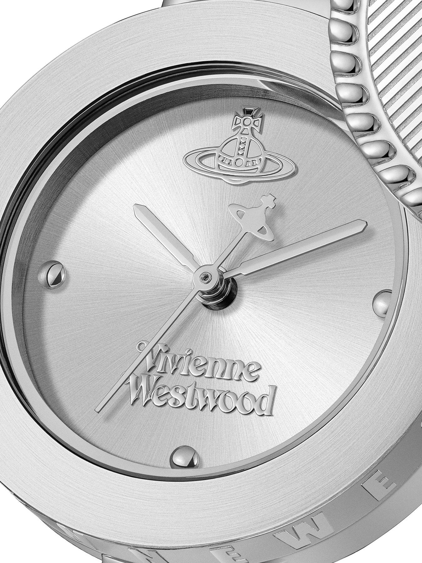 Vivienne Westwood Orb Button Ladies Quartz Watch Silver Dial