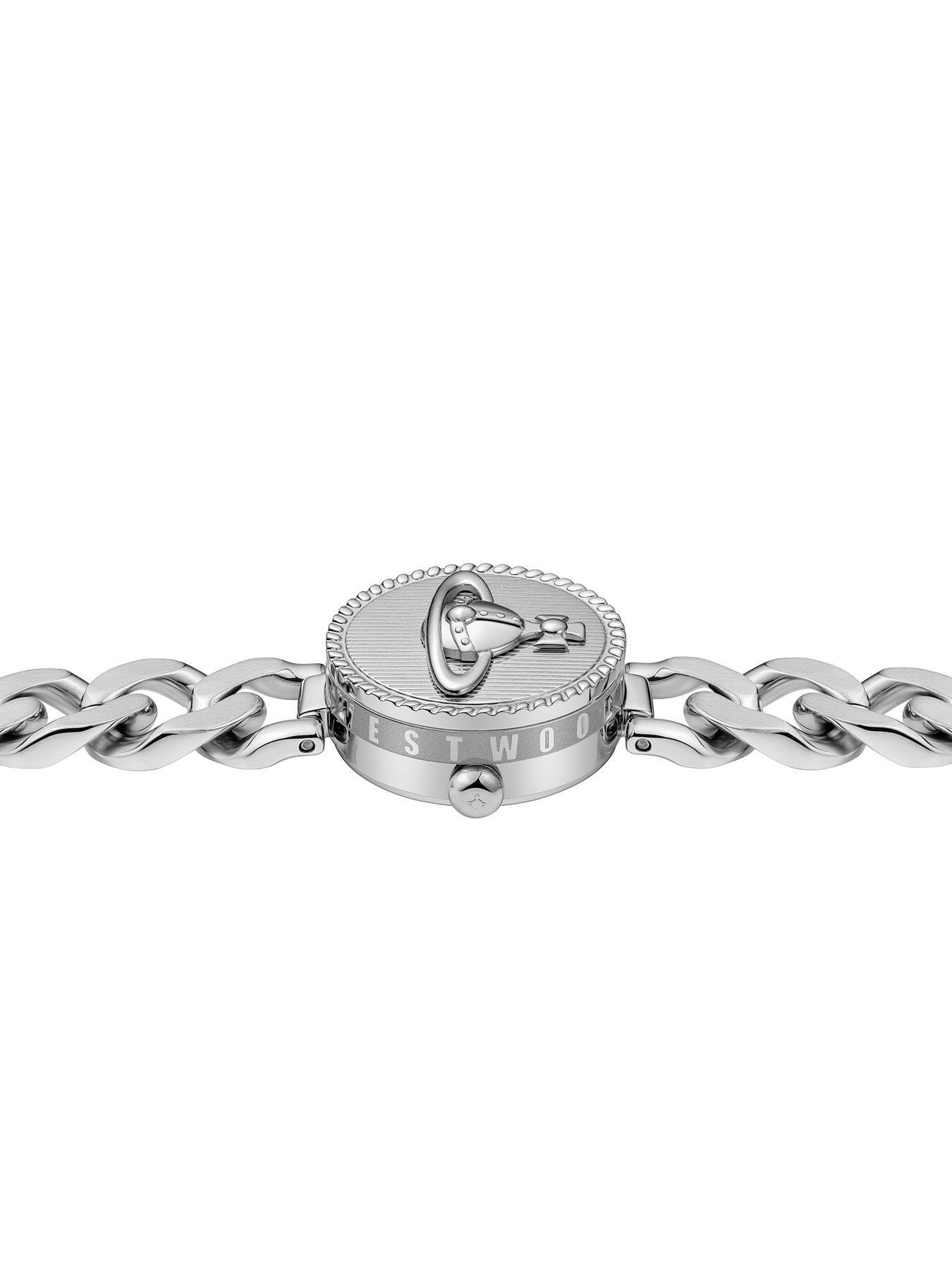 Vivienne Westwood Orb Button Ladies Quartz Watch Silver Dial 