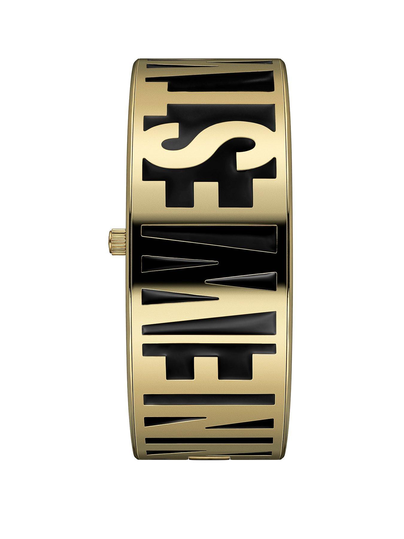Image 2 of 6 of Vivienne Westwood Belvoir Ladies Quartz Watch, Black Stainless Steel Bangle