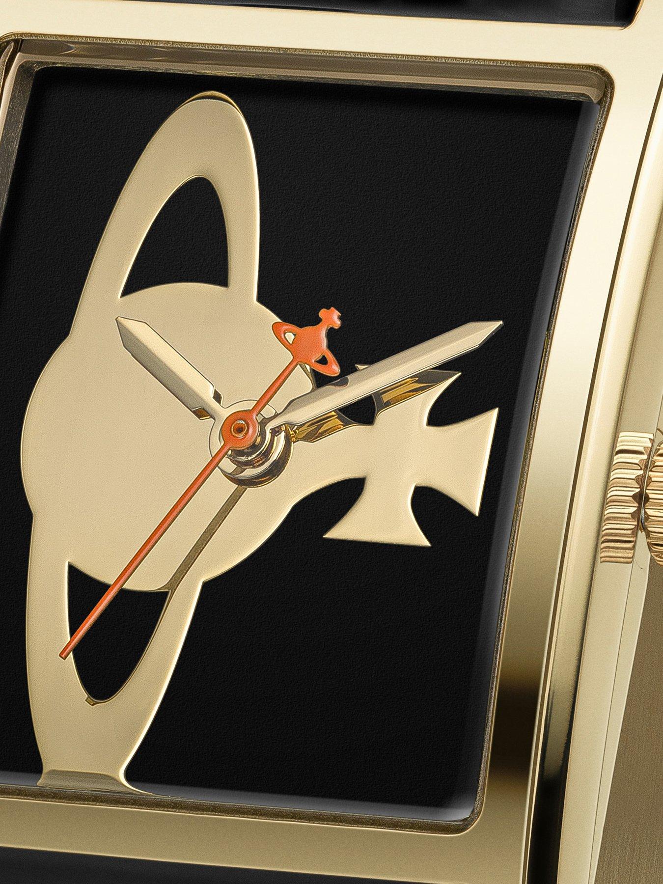 Image 3 of 6 of Vivienne Westwood Belvoir Ladies Quartz Watch, Black Stainless Steel Bangle