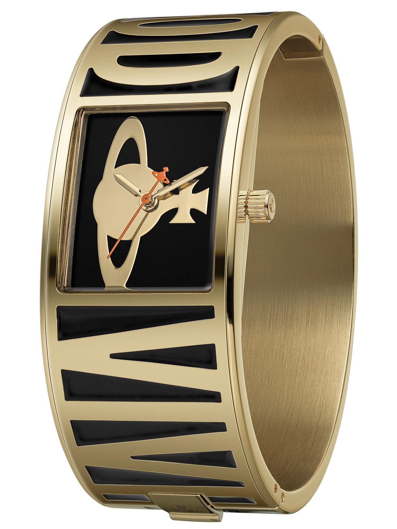 Image 4 of 6 of Vivienne Westwood Belvoir Ladies Quartz Watch, Black Stainless Steel Bangle