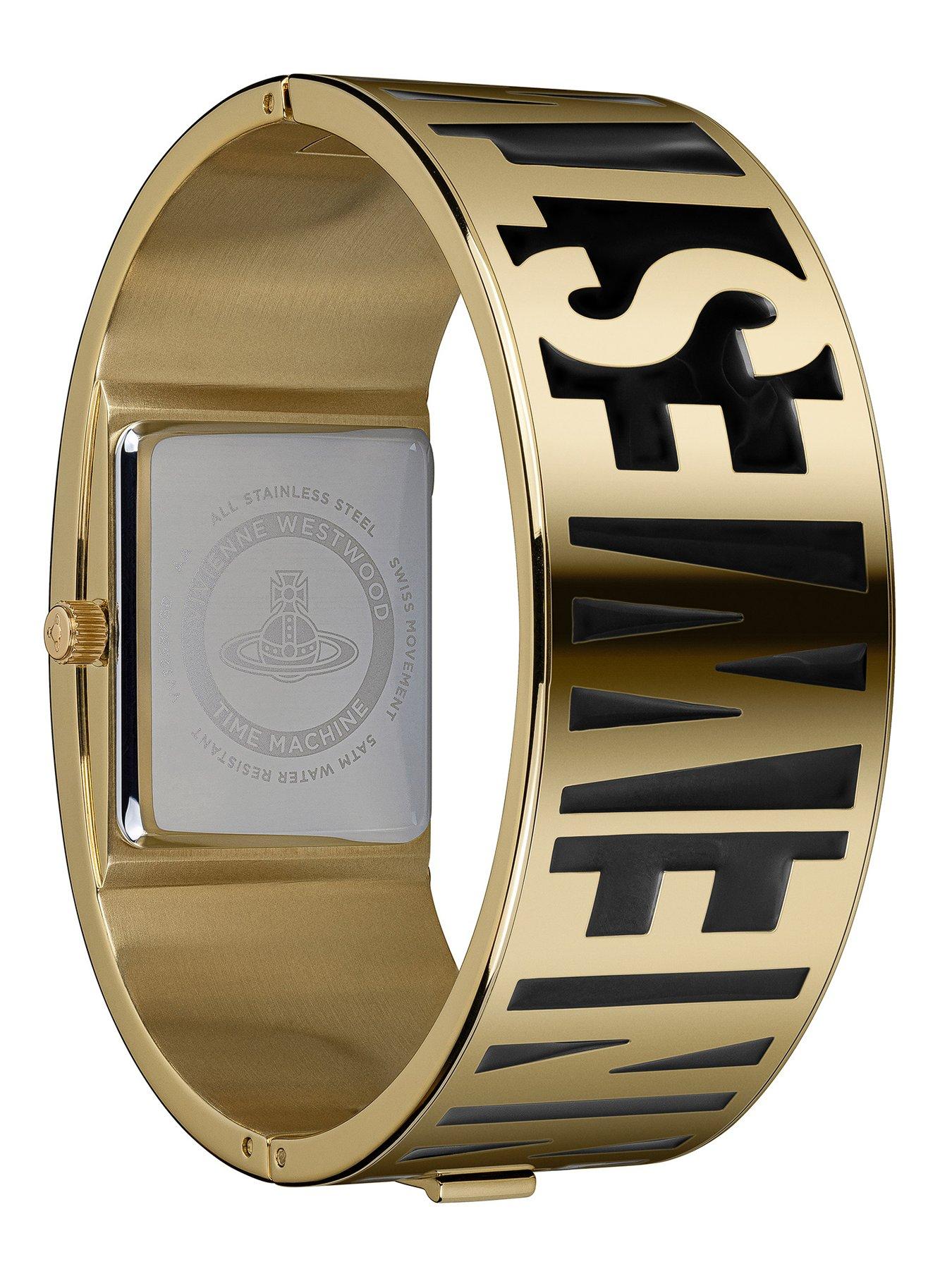 Image 5 of 6 of Vivienne Westwood Belvoir Ladies Quartz Watch, Black Stainless Steel Bangle