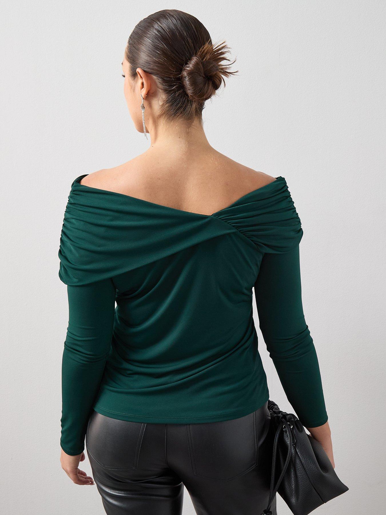 Image 2 of 6 of The Very Collection Curve Off The Shoulder Ruched Top