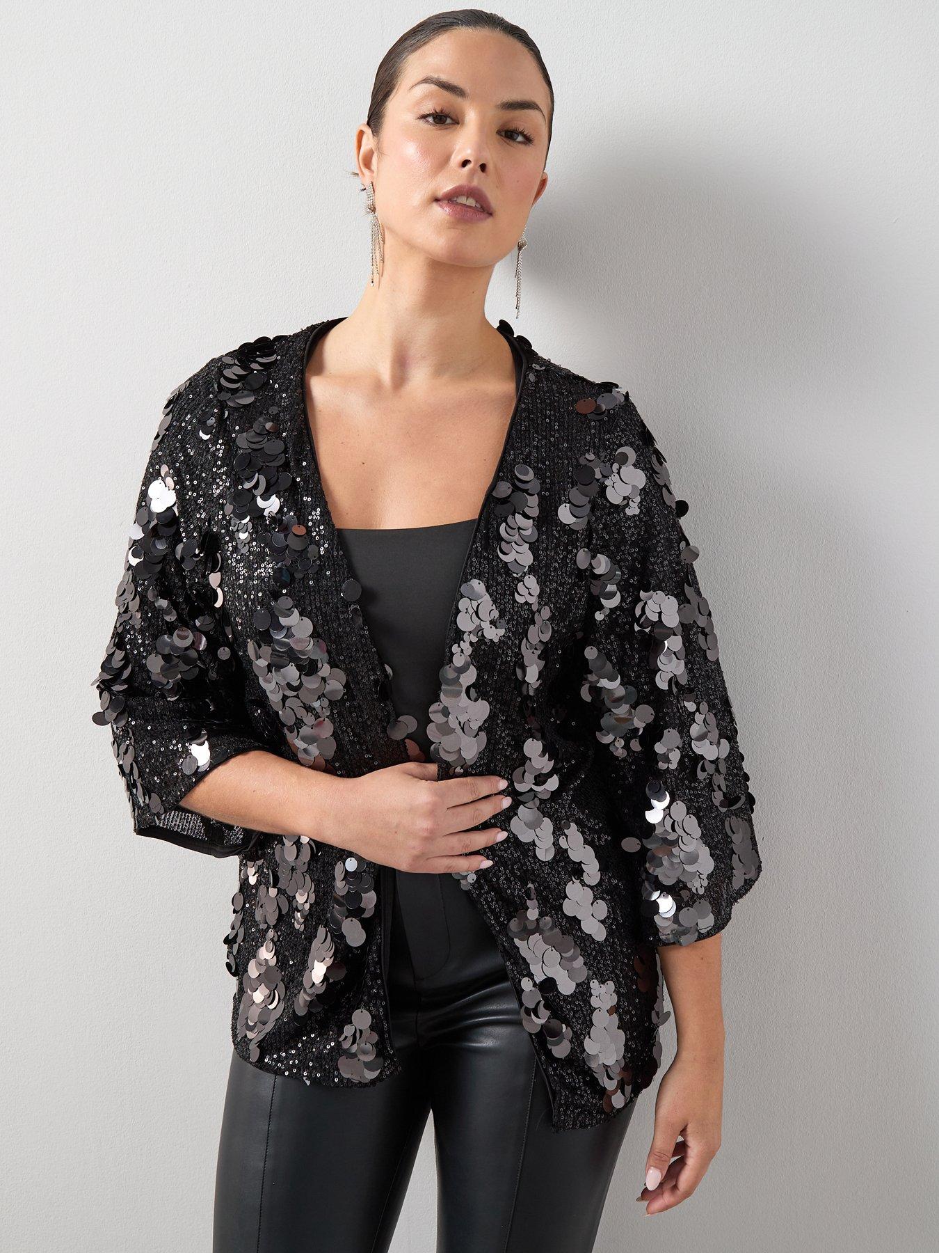The Very Collection: Curve Sequin Kimono