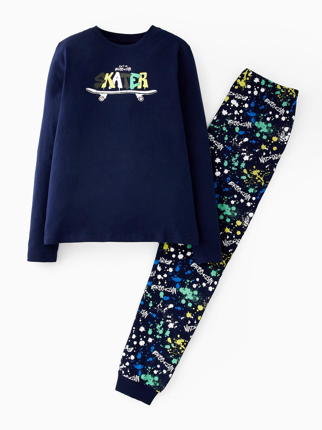undefined Boys Skater Pyjama Set - Multi