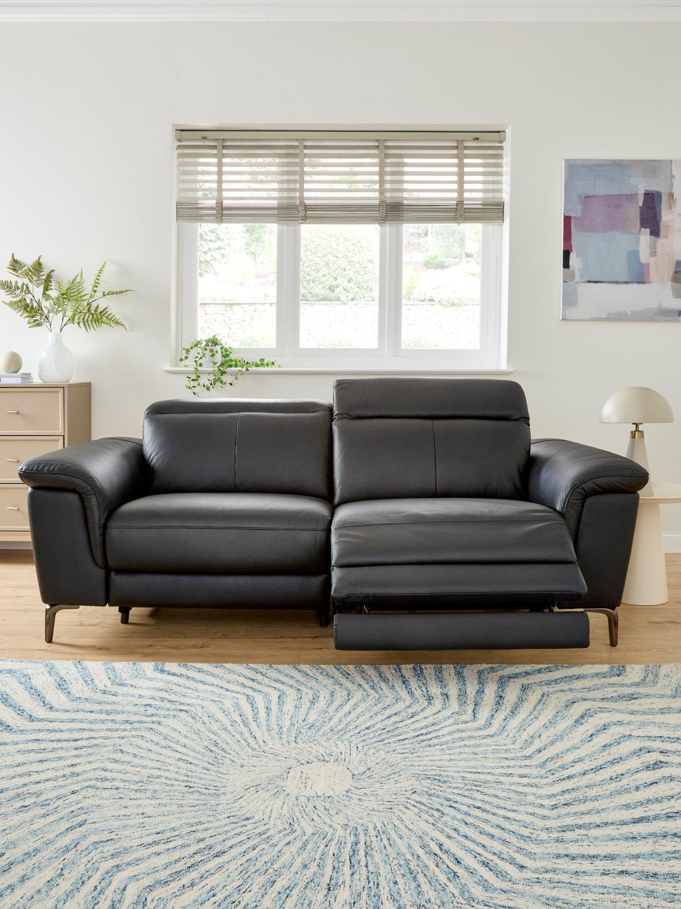 Very Home Lorenza 3 Seater Leather Power Recliner