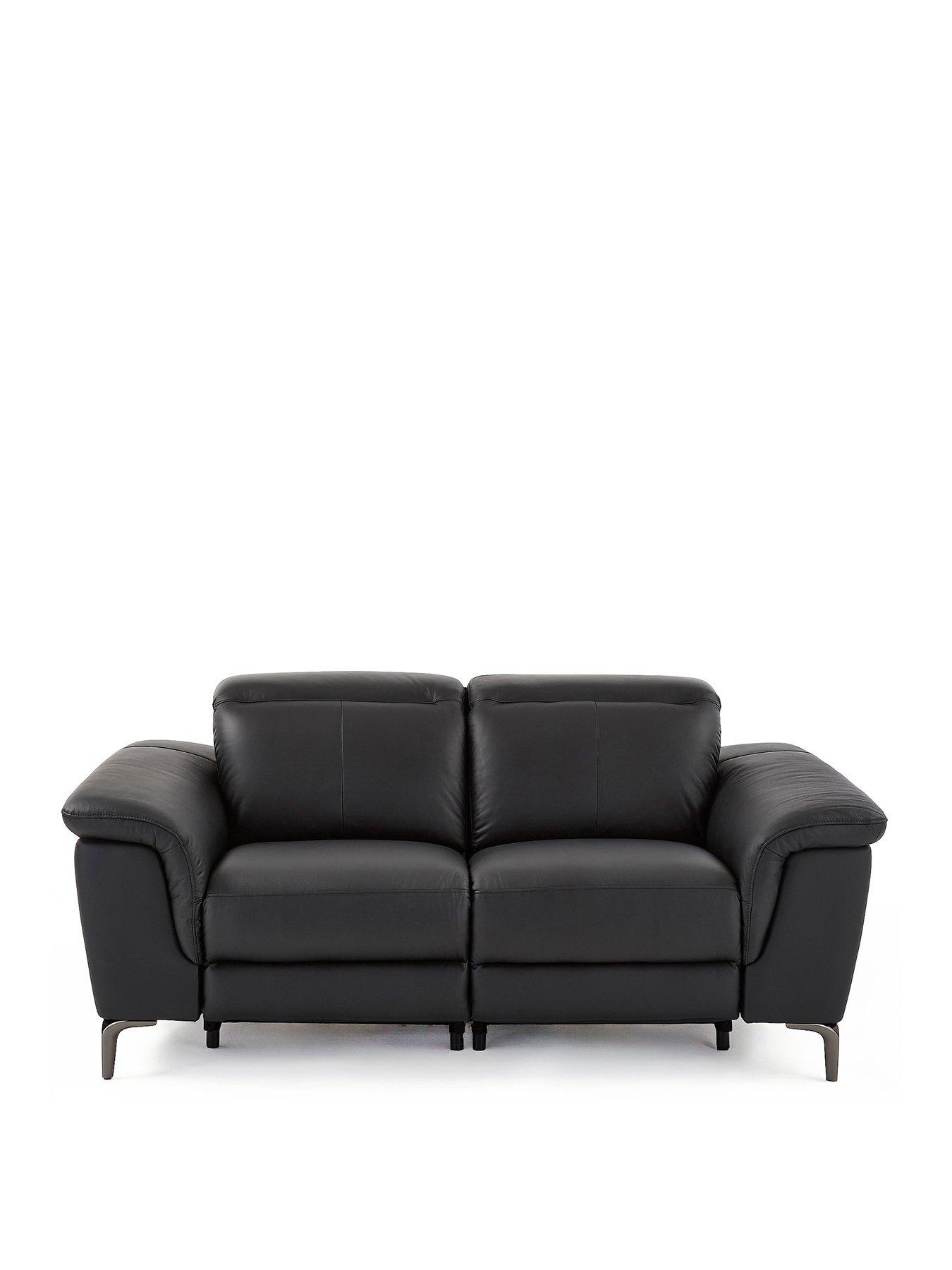 Image 2 of 7 of The Very Collection Lorenza 2 Seater&nbsp;Leather/Faux Leather Power Recliner Sofa - FSC&reg; Certified