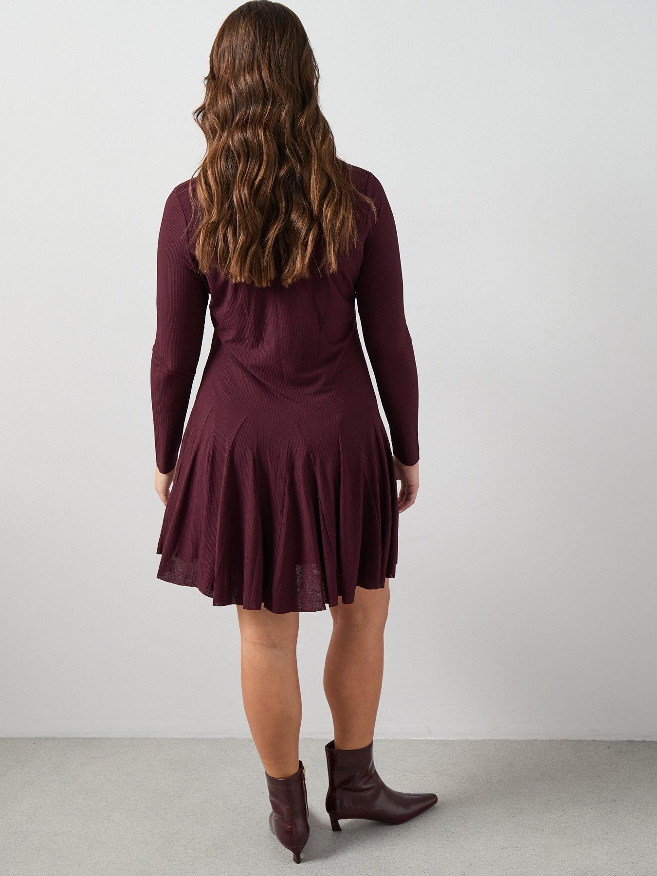 The Very Collection Curve Fit & Flare Mini Dress | Very