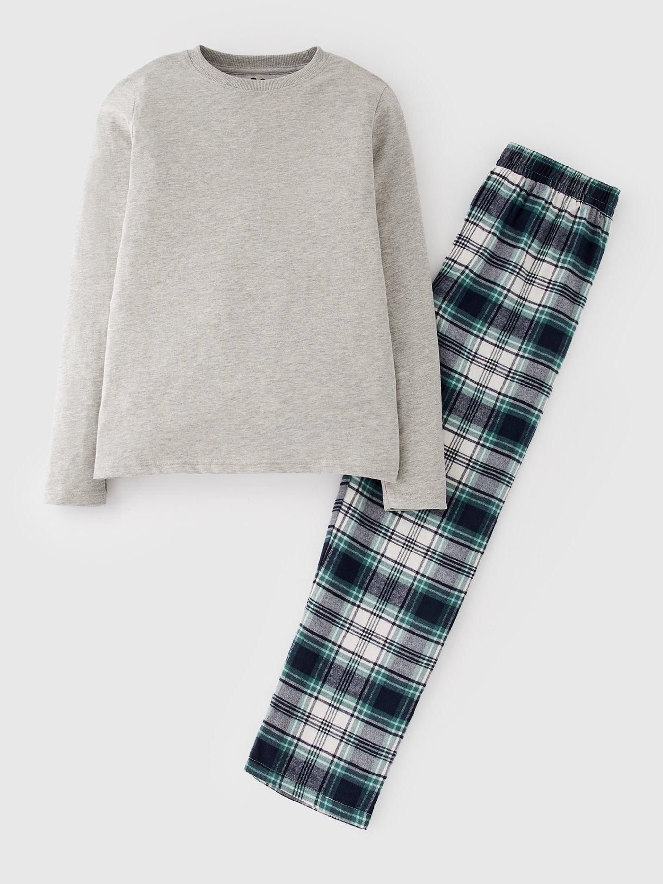 Image 1 of 4 of V by Very Boys Check Woven Single Pyjama Set - Multi