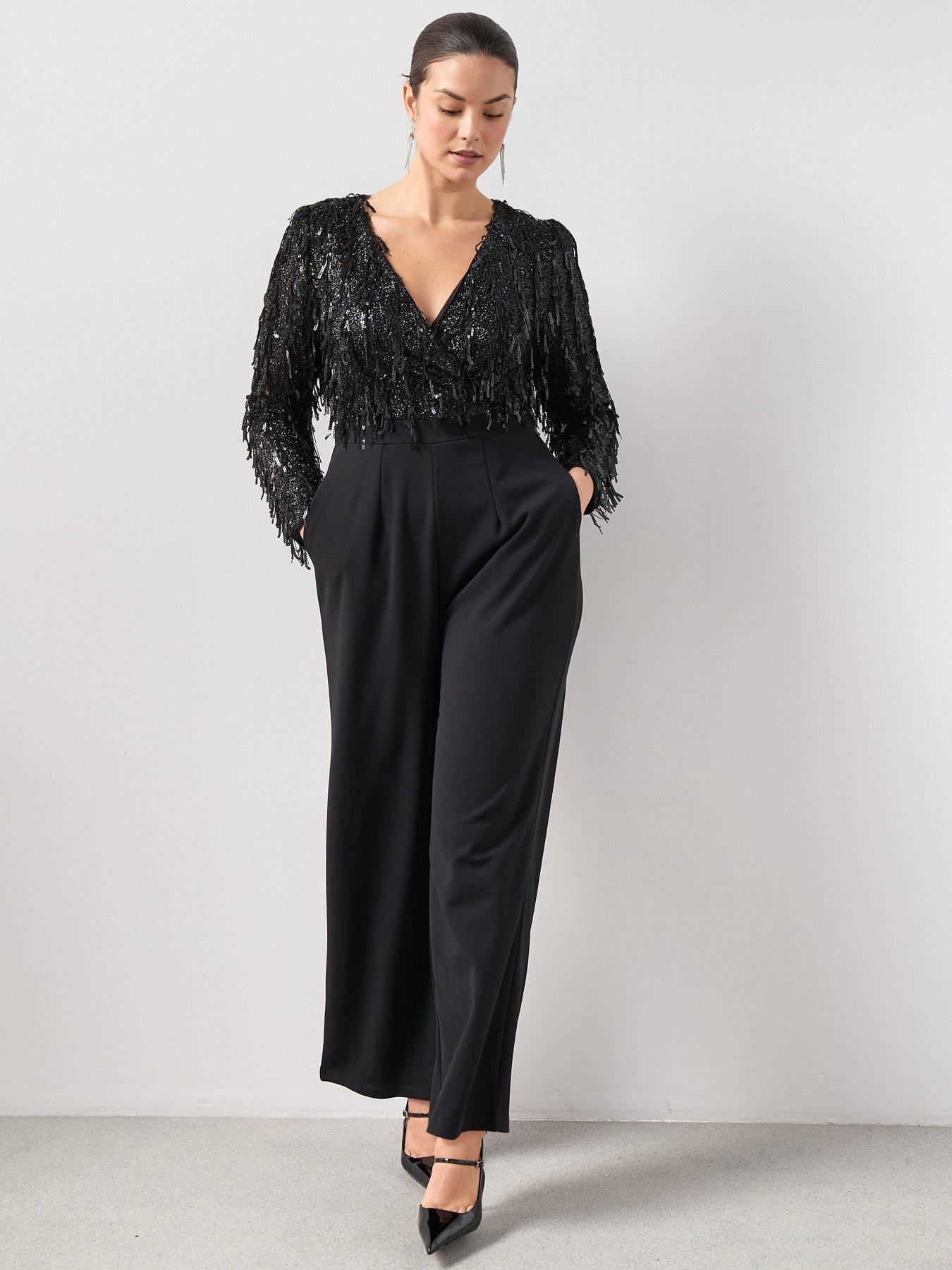 the-very-collection-curve-fringe-sequin-jumpsuit-black