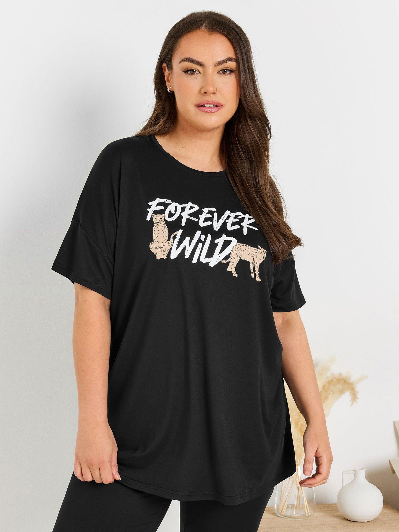 undefined Curve Forever Wild Sleep Tee - Black