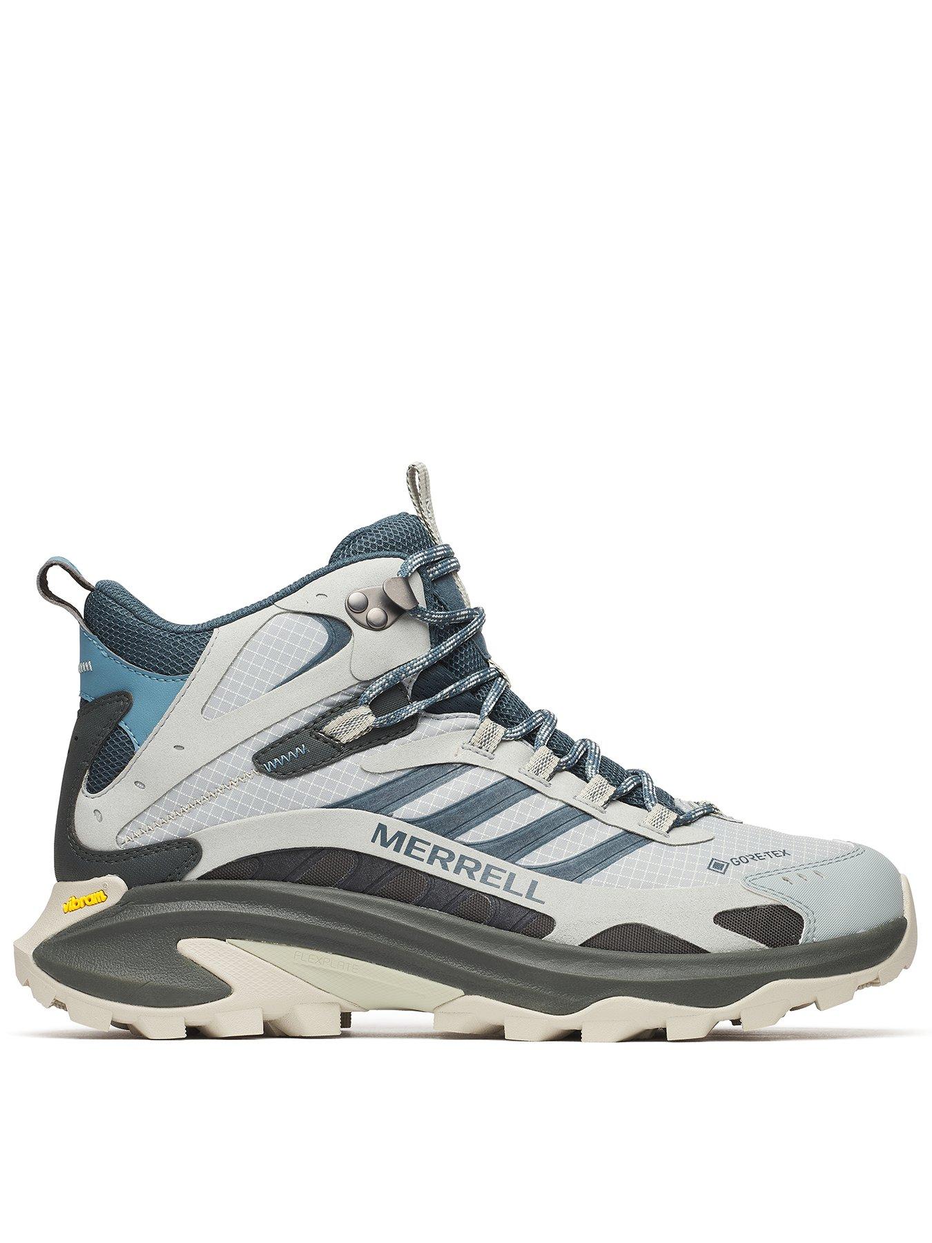 Merrell Mens Moab Speed 2 Mid Goretex Hiking Boots - Grey | Very