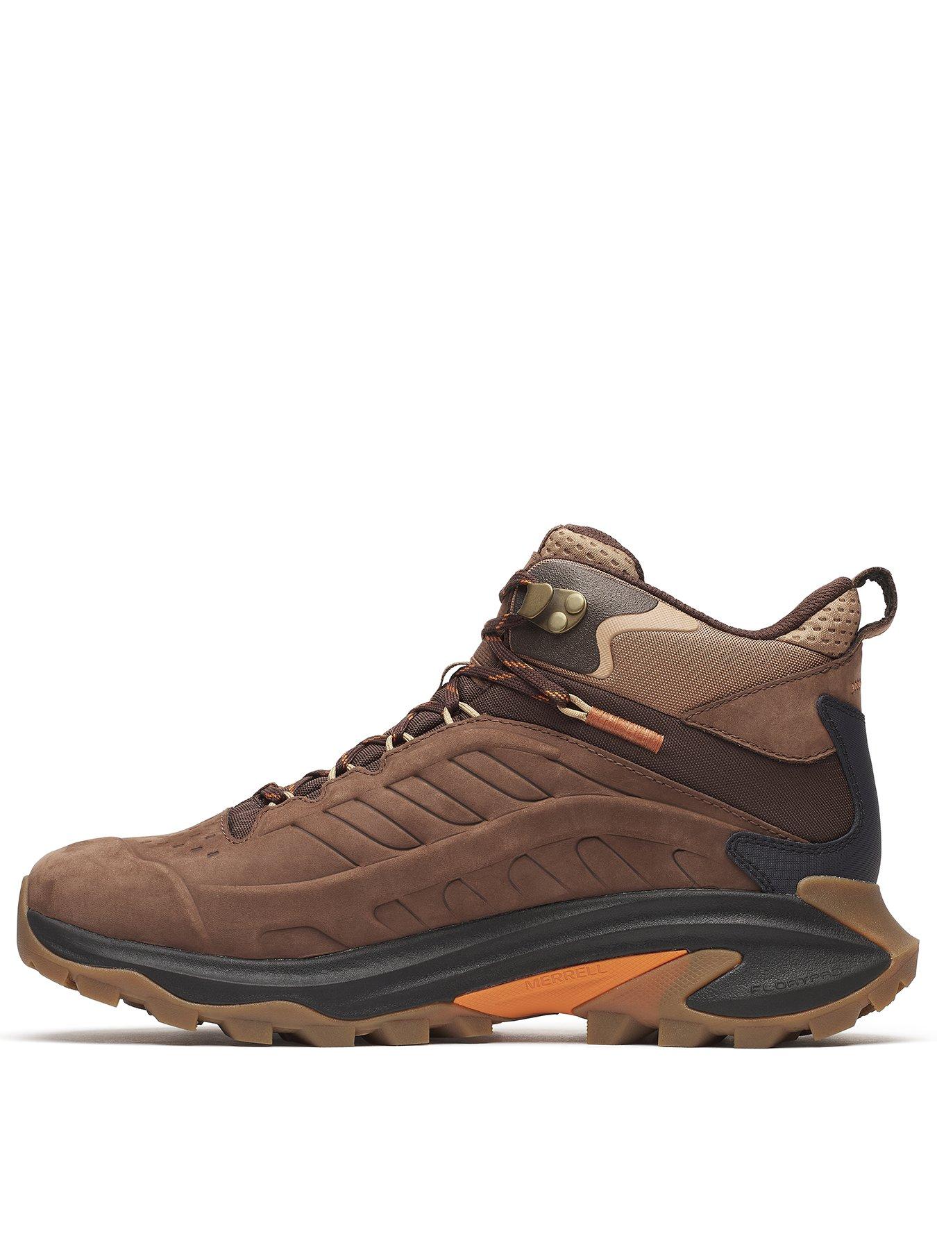 Image 2 of 4 of Merrell Men's Moab Speed 2L Mid Waterproof Hiking Boots - Brown