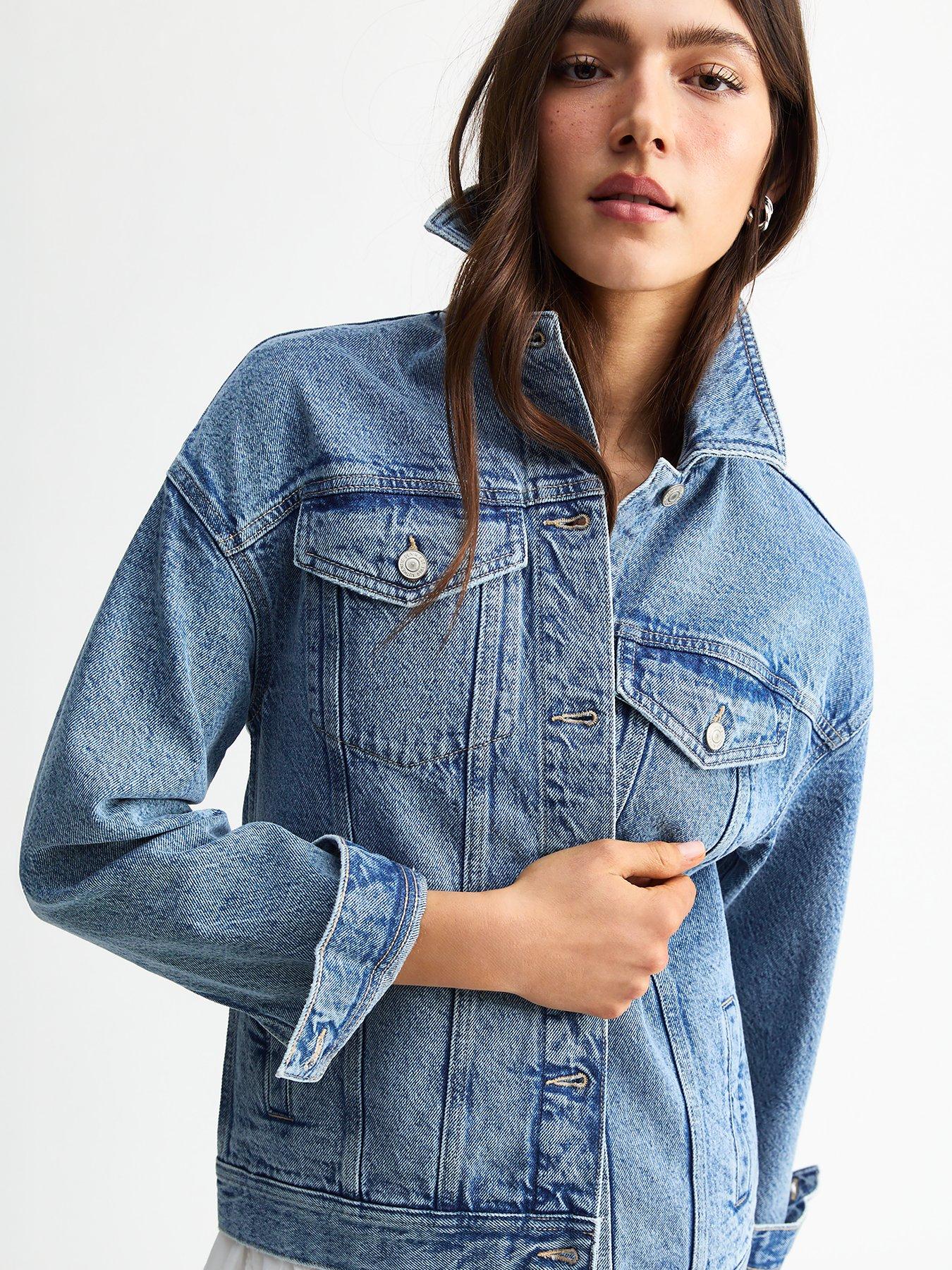 undefined Blue Oversized Denim Jacket