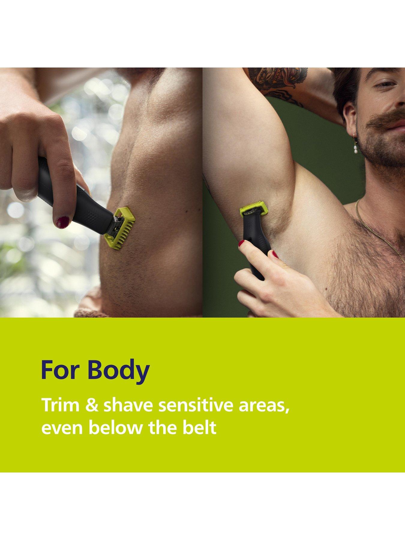 Image 3 of 7 of Philips OneBlade Pro 360 Beard Trimmer for Face &amp; Body with 20-in-1 Adjustable Comb, Travel Pouch &amp; extra 360 blade - Trim, Edge, Shave, QP6542/15