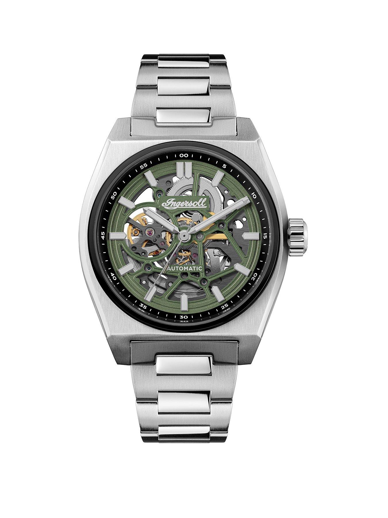 undefined Vert Gents Automatic Watch, Green dial, Stainless Steel case and Bracelet