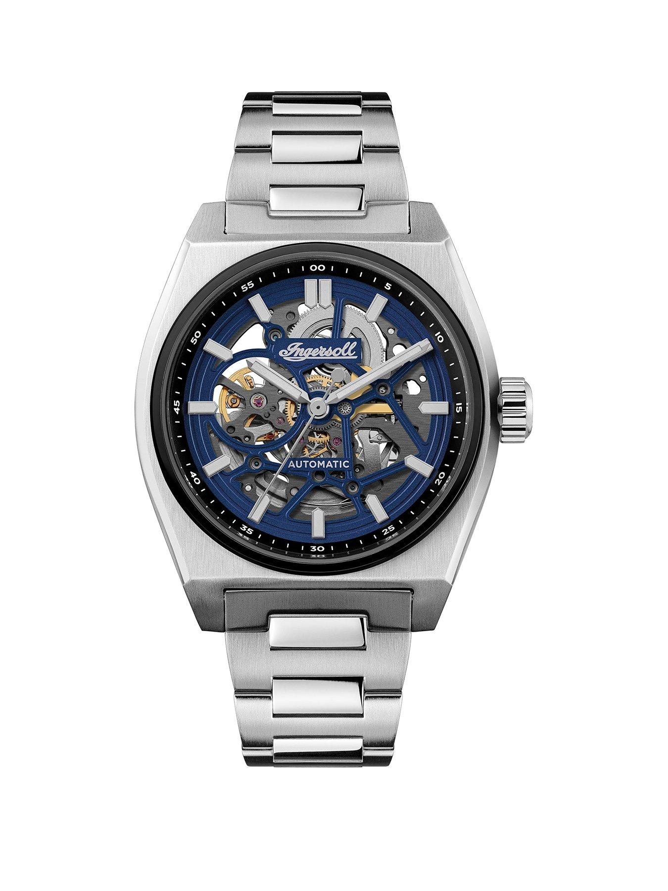 undefined Vert Gents Automatic Watch, Blue dial, Stainless Steel case and Bracelet