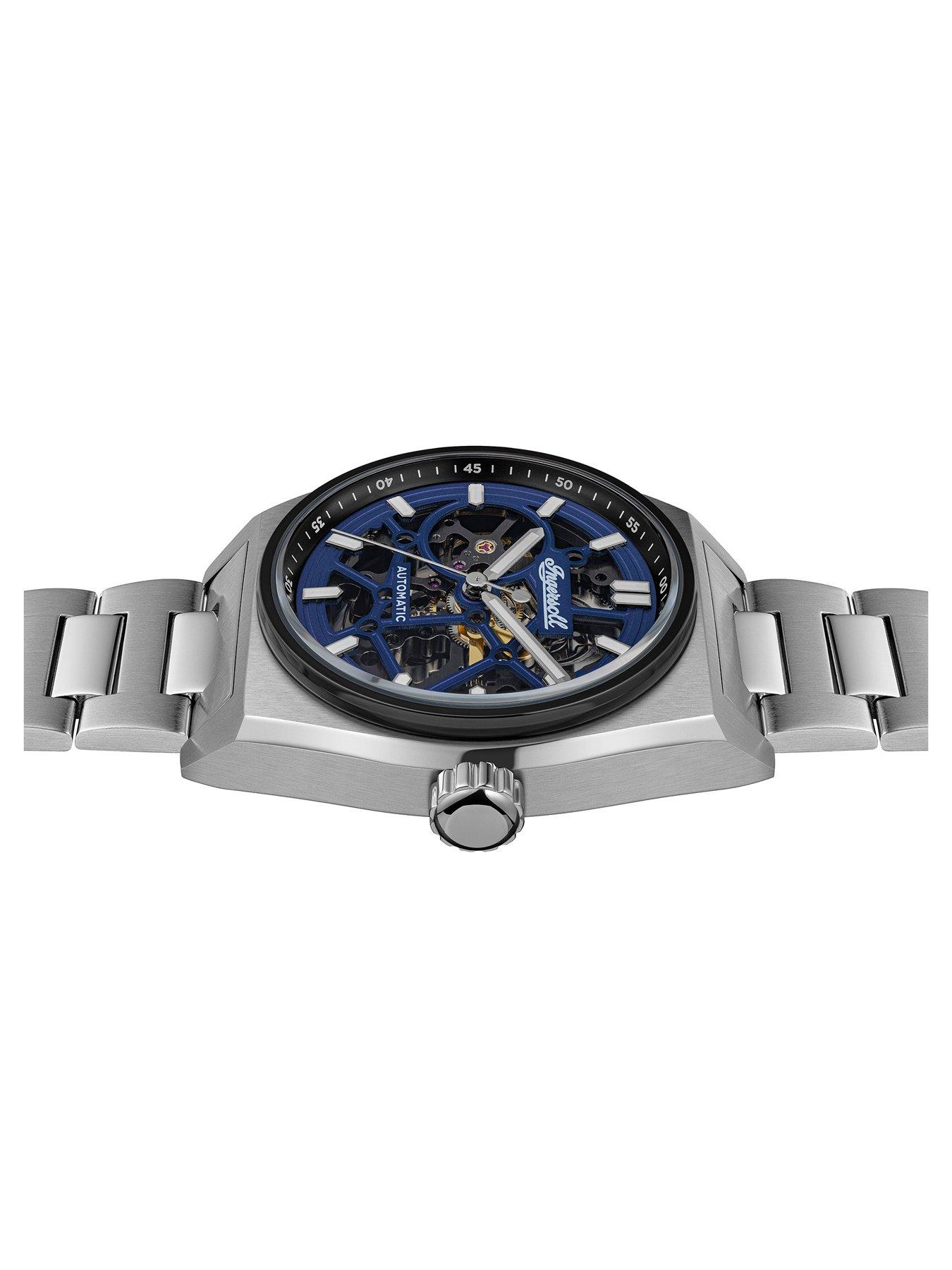 Image 3 of 6 of Ingersoll Vert Gents Automatic Watch, Blue dial, Stainless Steel case and Bracelet