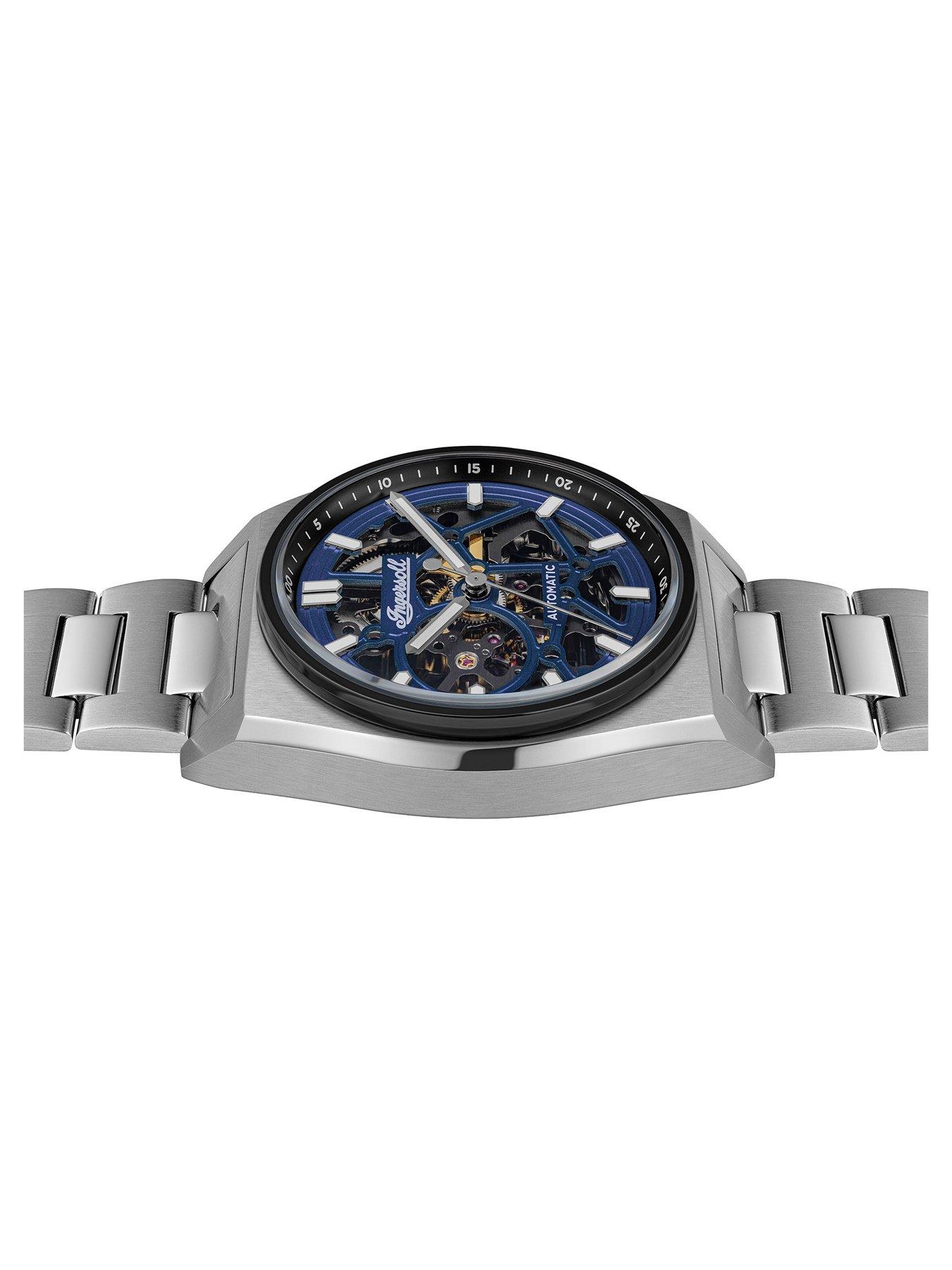 Image 4 of 6 of Ingersoll Vert Gents Automatic Watch, Blue dial, Stainless Steel case and Bracelet