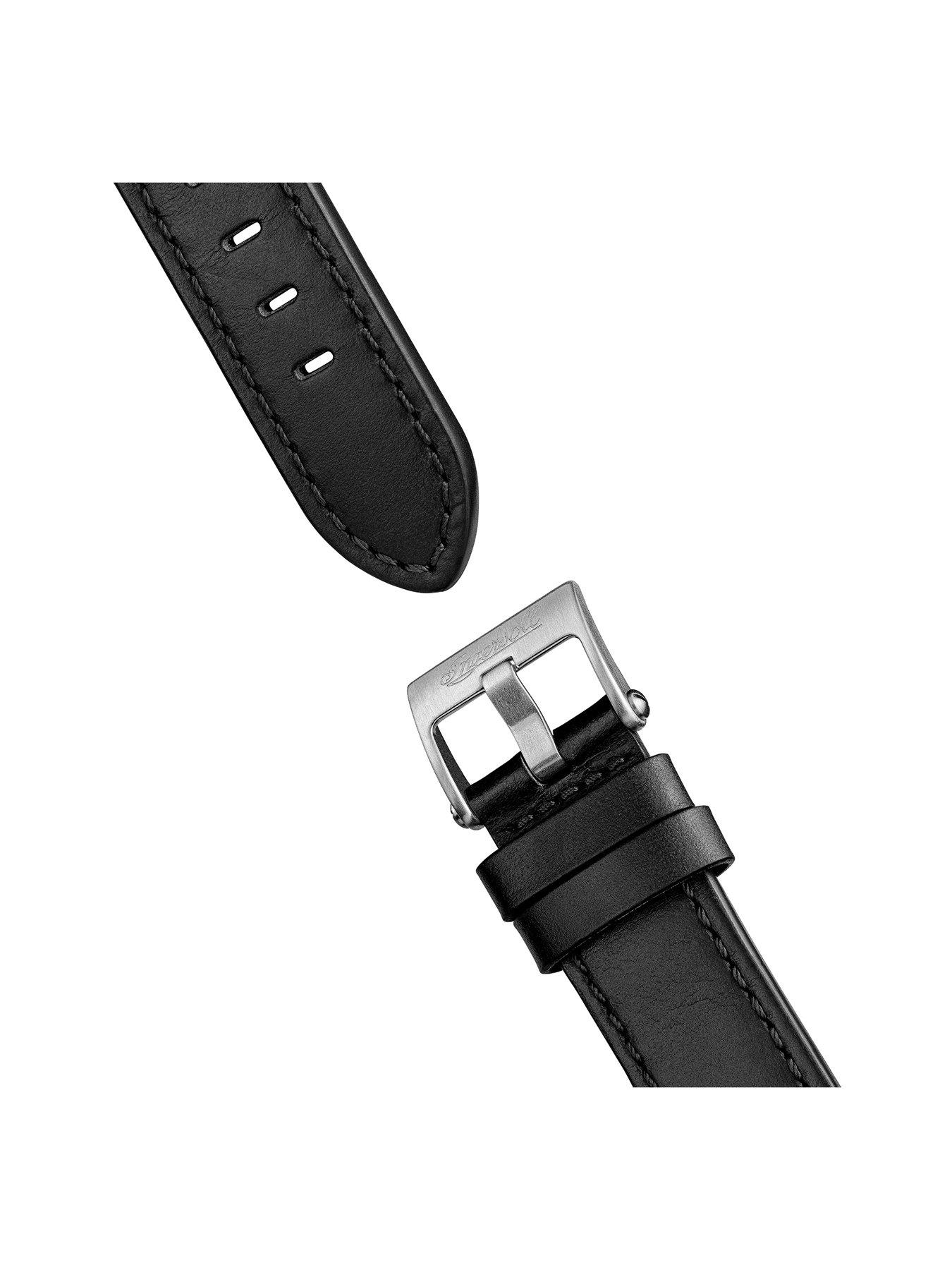 Image 5 of 6 of Ingersoll Outrider Gents Automatic Watch, Black dial, Stainless Steel case and Black Leather Strap
