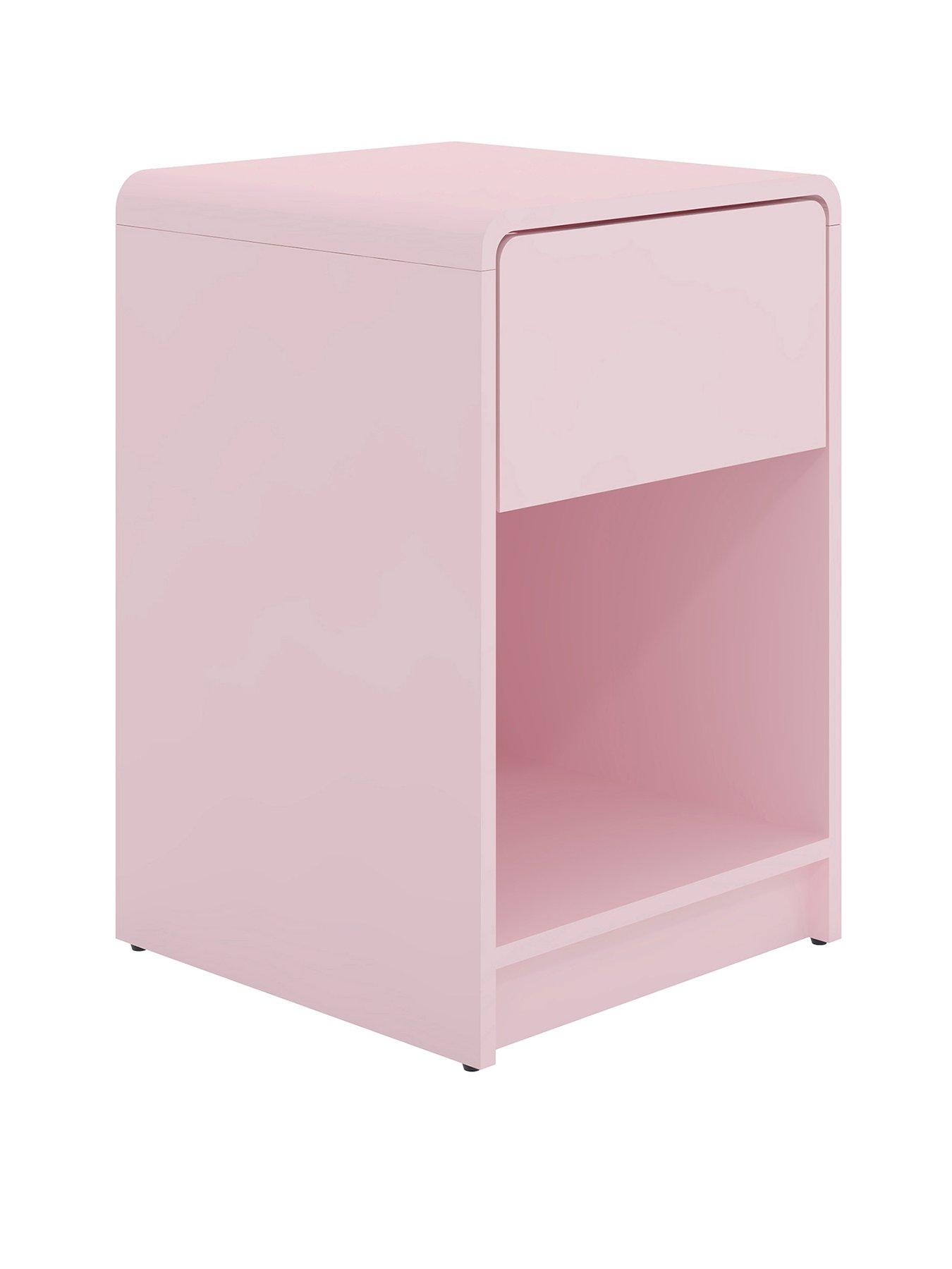 Image 2 of 7 of The Very Collection Bailey Kids Bedside Table - Pink&nbsp;- FSC&reg; Certified
