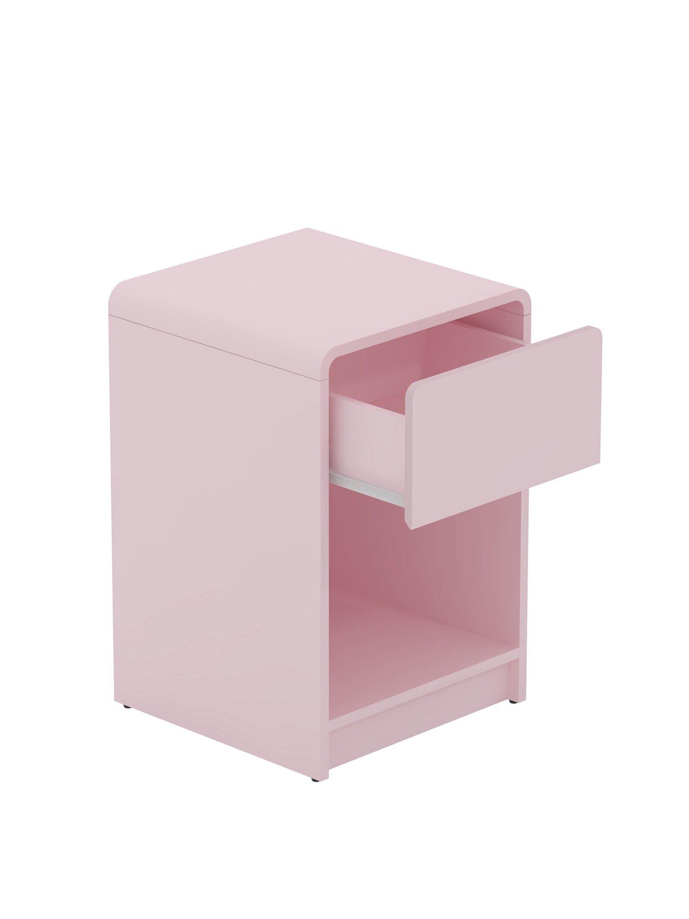 Image 4 of 7 of The Very Collection Bailey Kids Bedside Table - Pink&nbsp;- FSC&reg; Certified