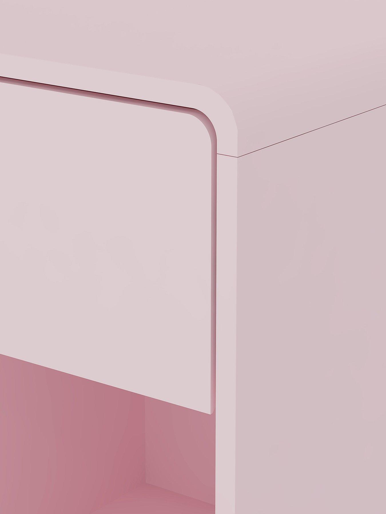 Image 5 of 7 of The Very Collection Bailey Kids Bedside Table - Pink&nbsp;- FSC&reg; Certified