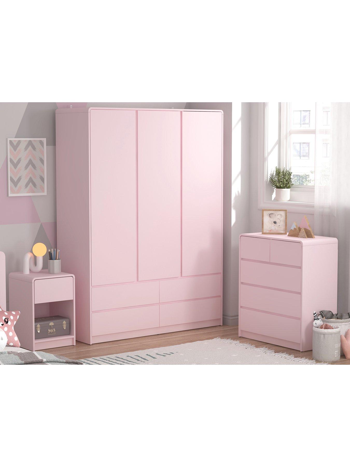 Image 6 of 7 of The Very Collection Bailey Kids Bedside Table - Pink&nbsp;- FSC&reg; Certified
