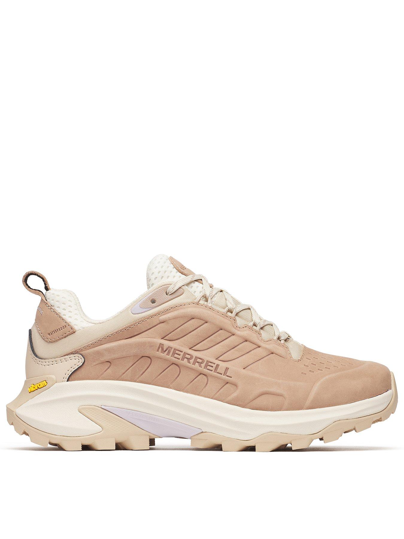 Image 1 of 5 of Merrell Womens Moab Speed 2L Waterproof Hiking Shoes - Pink