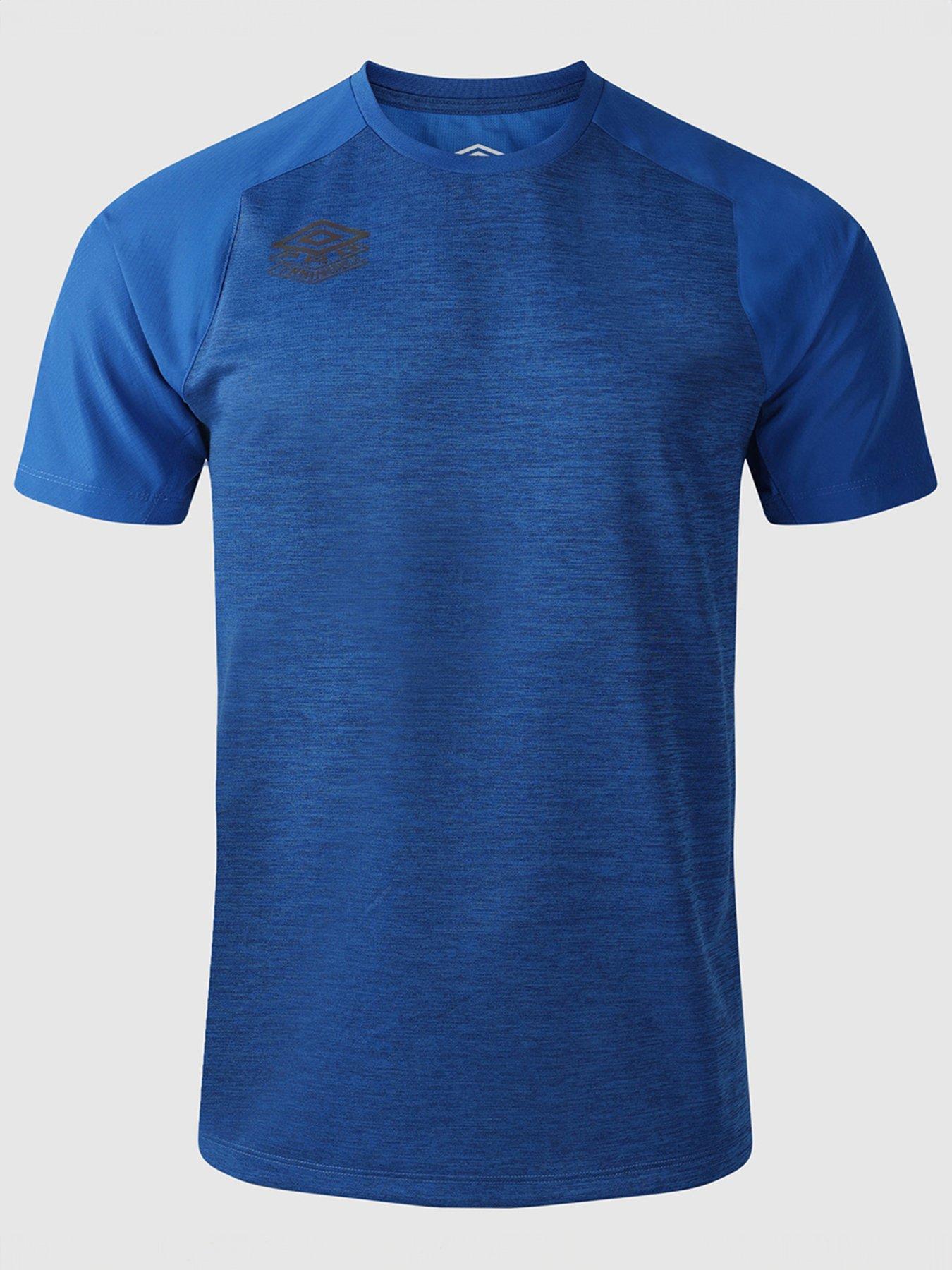 undefined Mens Football Pro Training Poly Tee - Blue